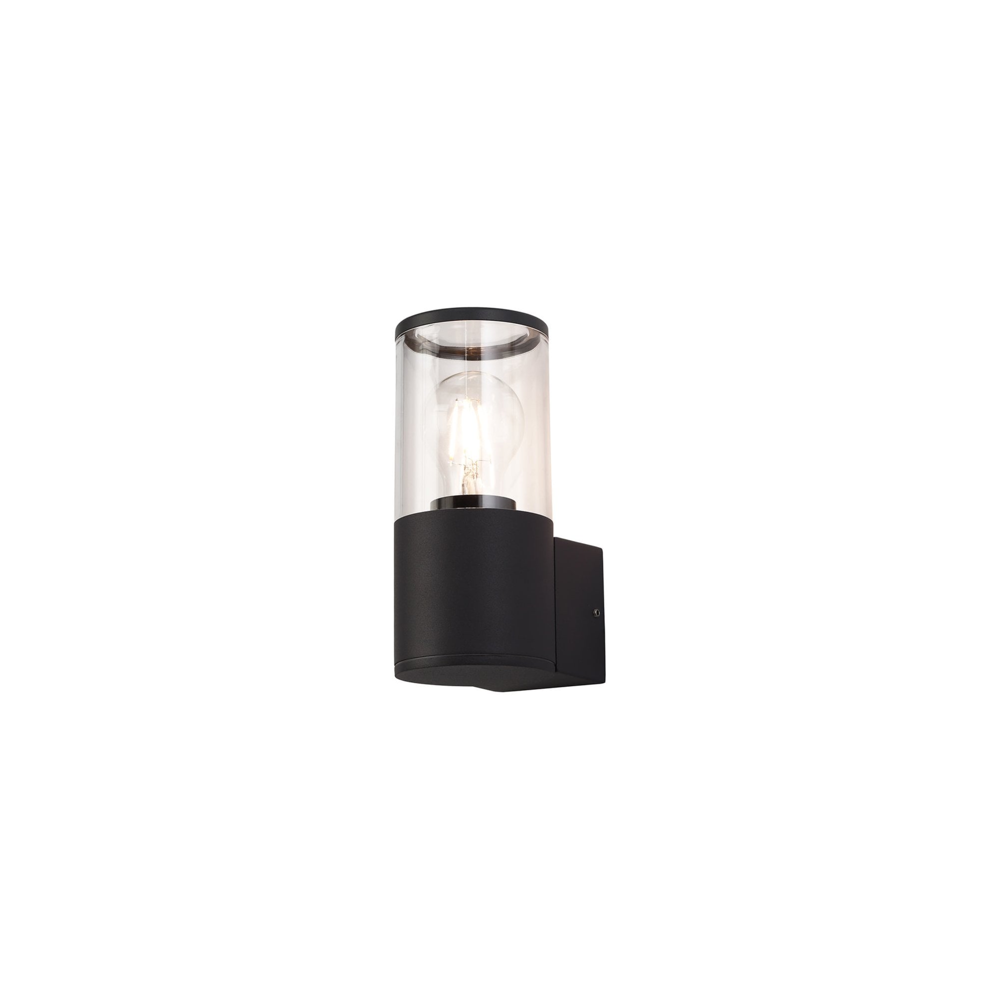Fabula Harwater Single Wall Lamp - Anthracite & Clear PC - IP54