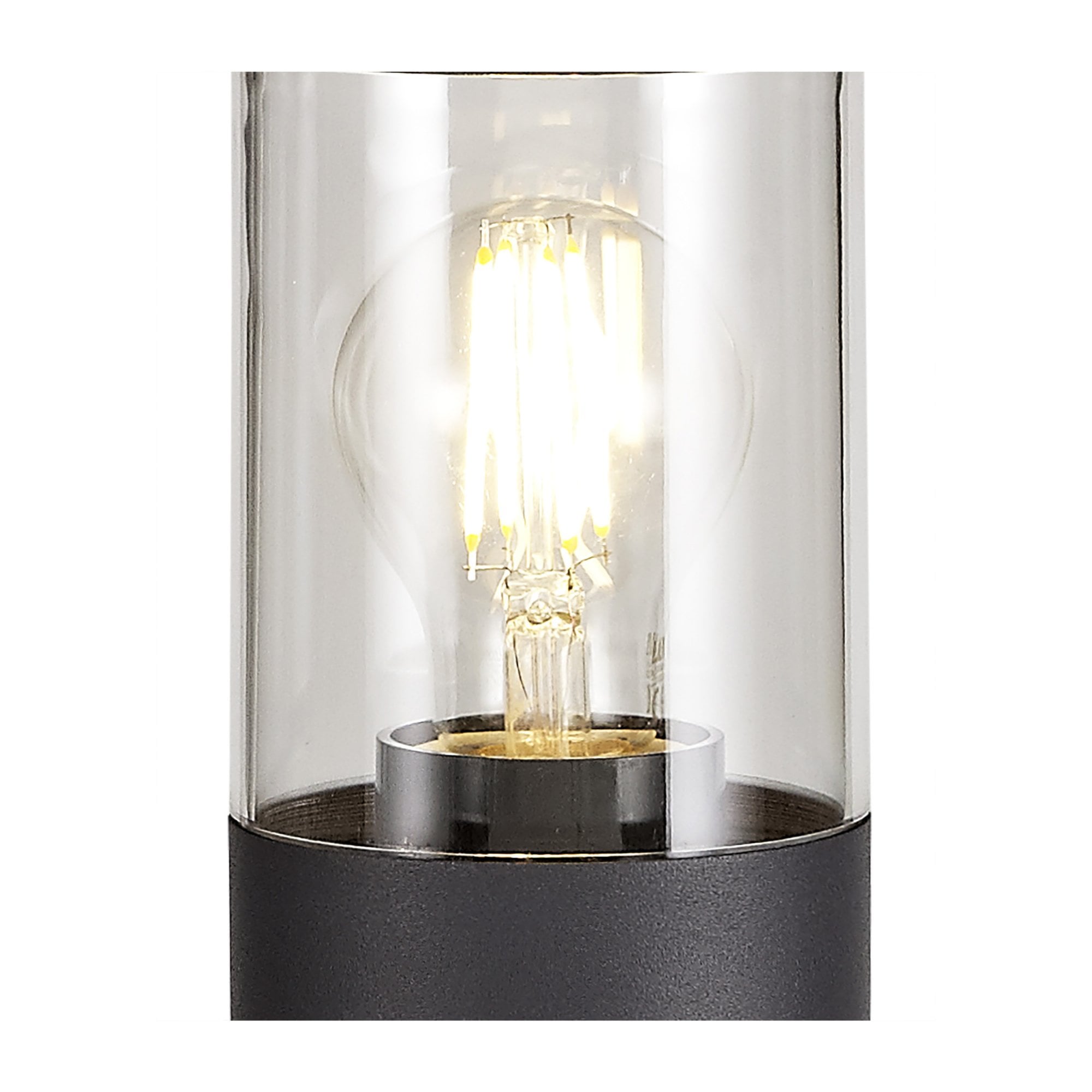 Fabula Harwater Single 45cm Post Lamp - Anthracite & Clear PC - IP54