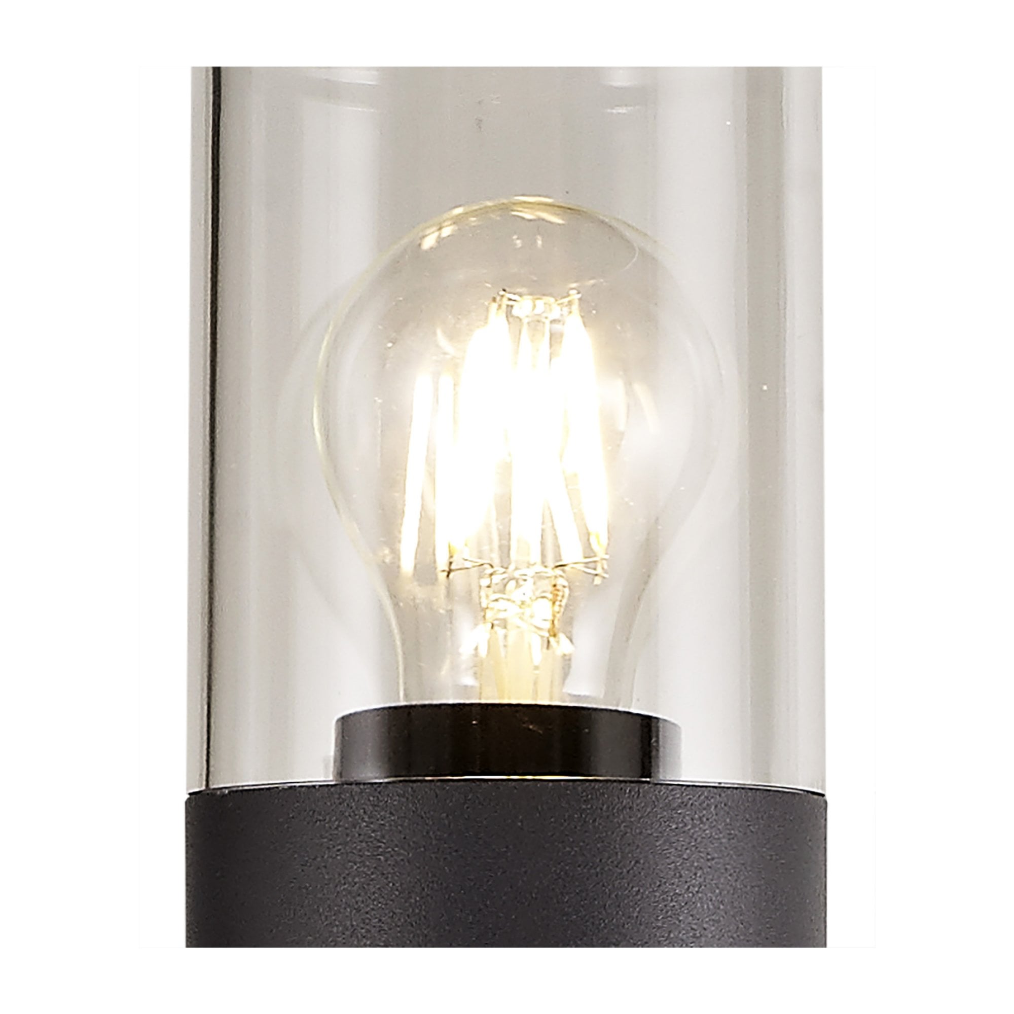 Fabula Harwater Single 90cm Post Lamp - Anthracite & Clear PC - IP54