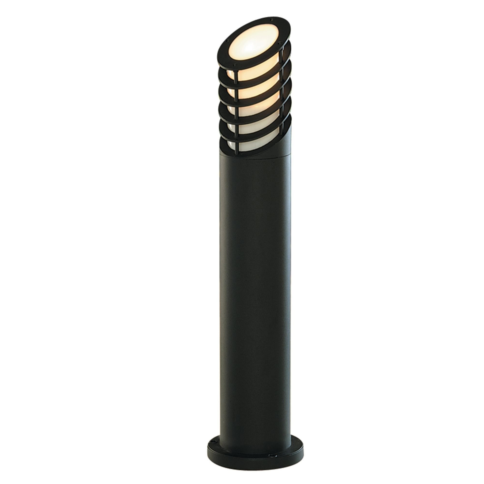 Searchlight Burnall 730mm Pointed Outdoor Post - Black Aluminium & Glass - IP44