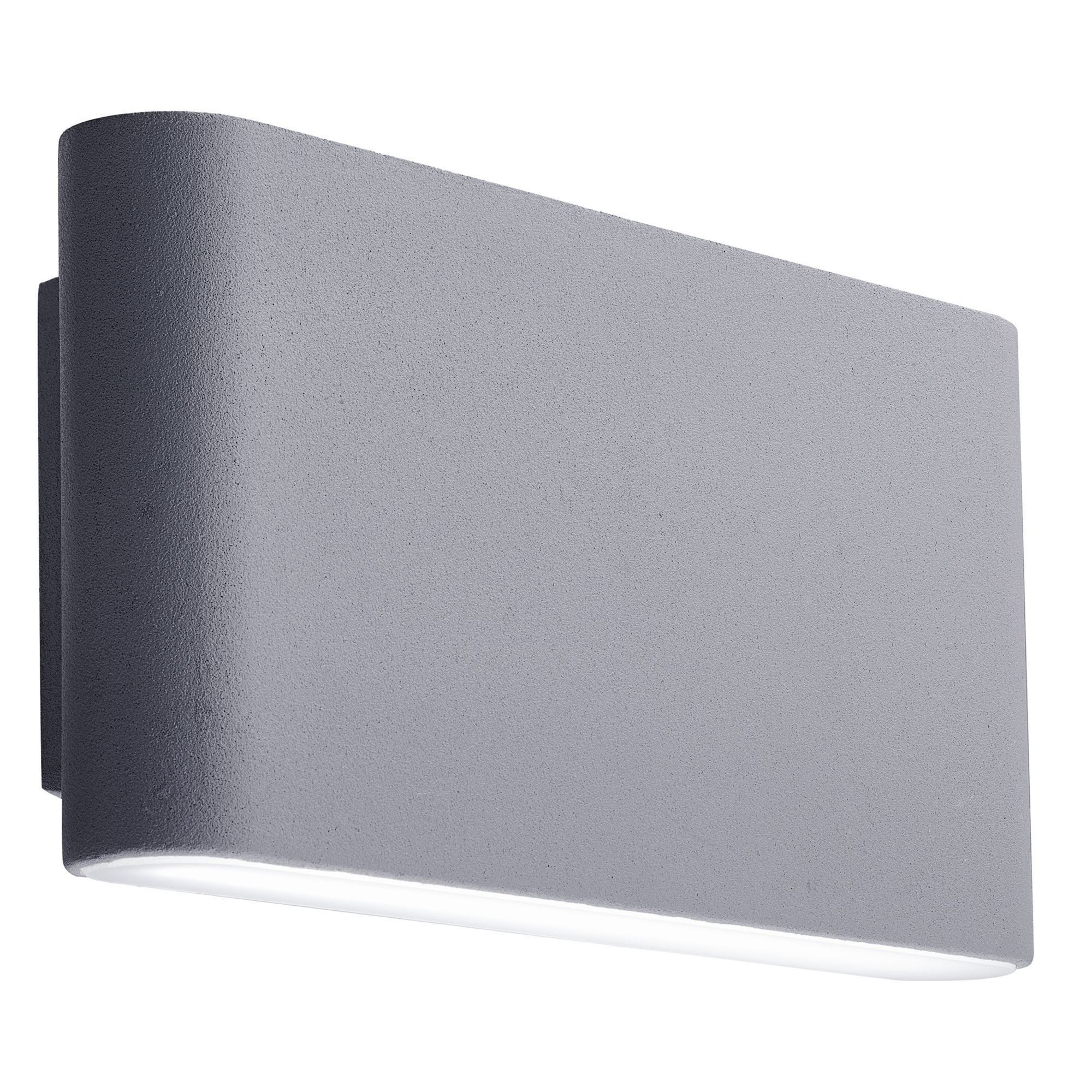 Searchlight Marple LED Outdoor Wall Light - Grey & Frosted Diffuser - IP44