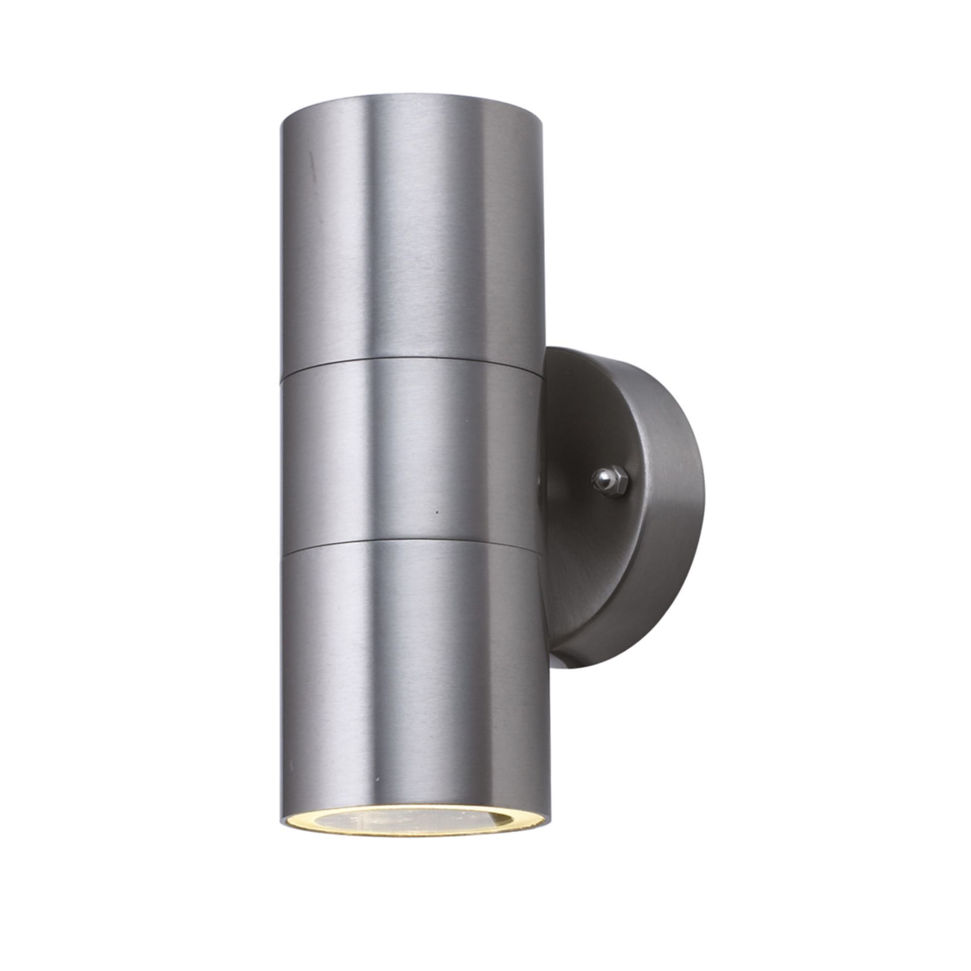 Searchlight Mela Outdoor Wall Light Large - Stainless Steel
