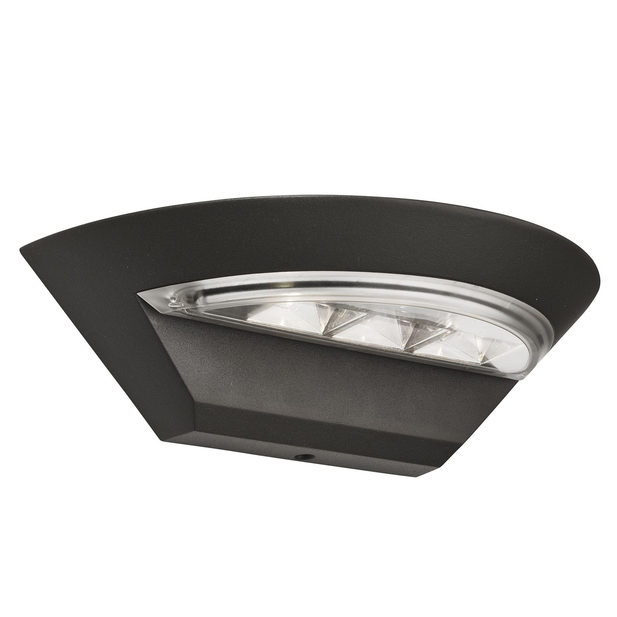 Searchlight Langrove LED Outdoor Semi-Circle Wall Light - Dark Grey - IP44