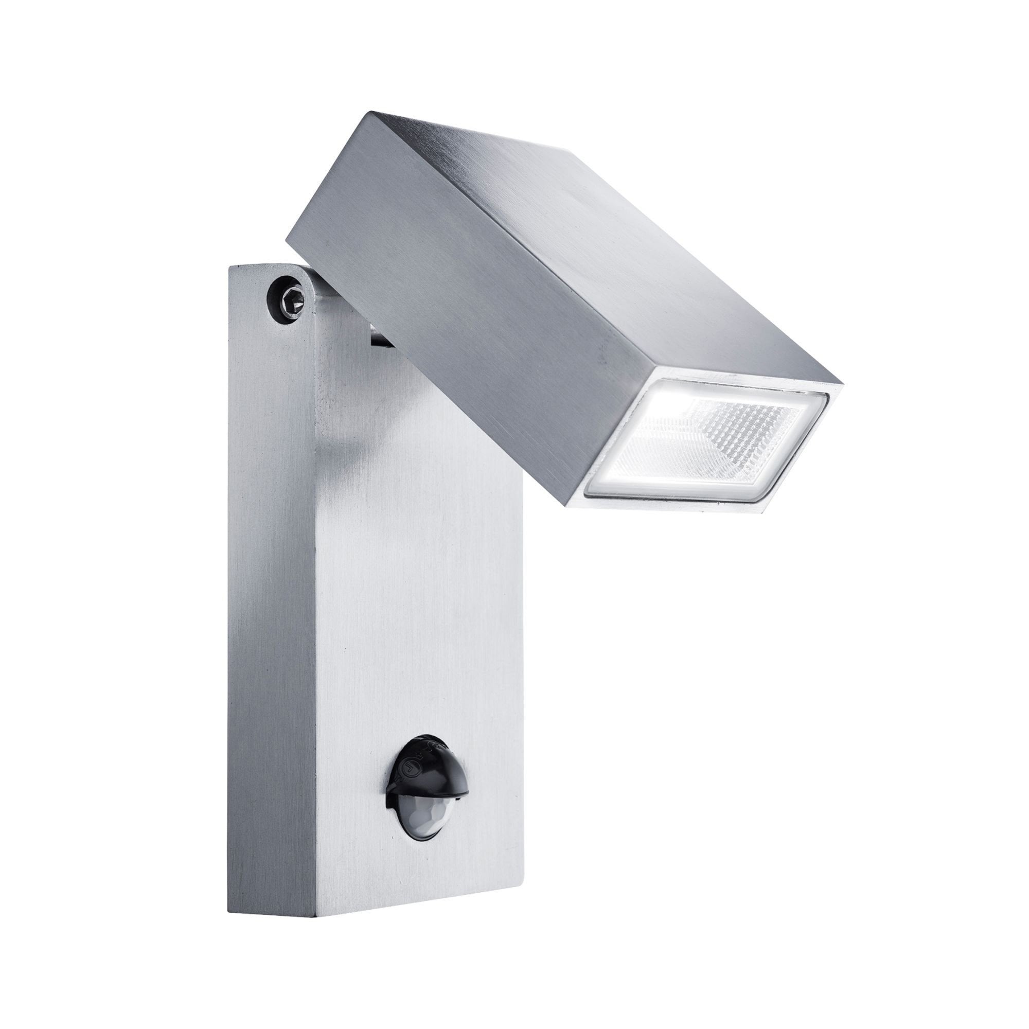 Searchlight Mela LED Outdoor Wall Light with PIR Sensor - Aluminium - IP44