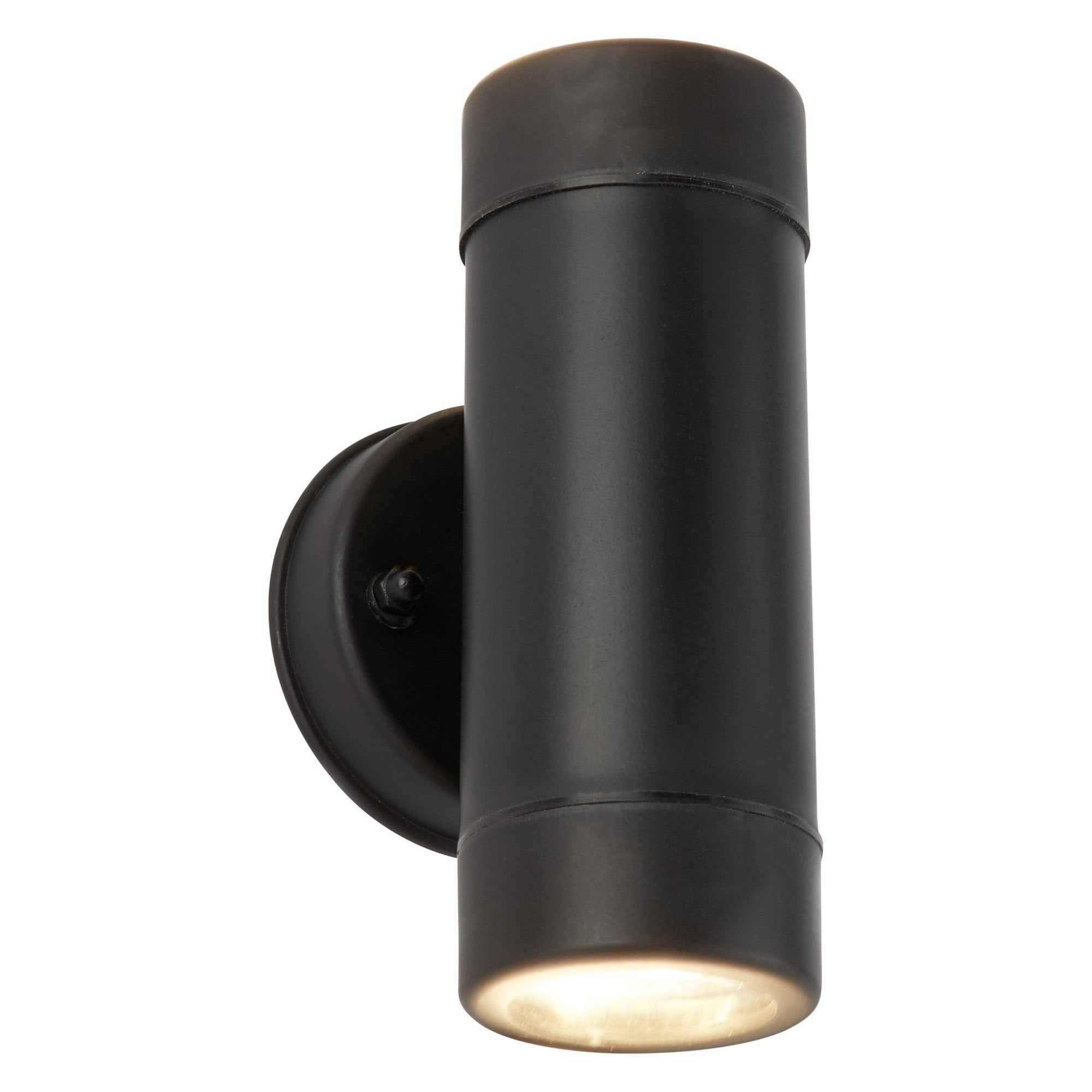 Searchlight Casterton Outdoor 2 Light Wall Light - Black Polypropylene - IP44