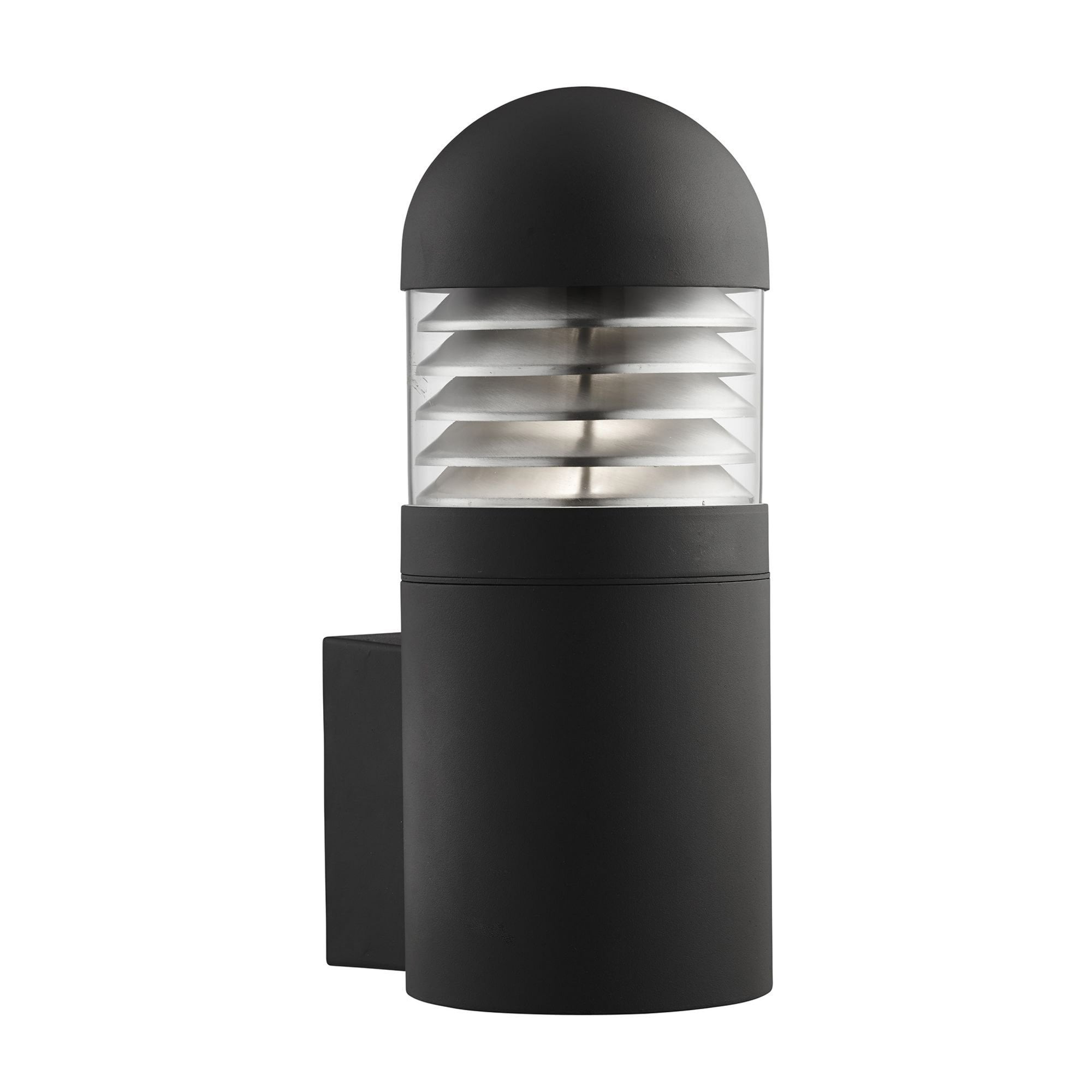 Searchlight Burnall Outdoor Wall Light - Black with Polycarbonate Diffuser