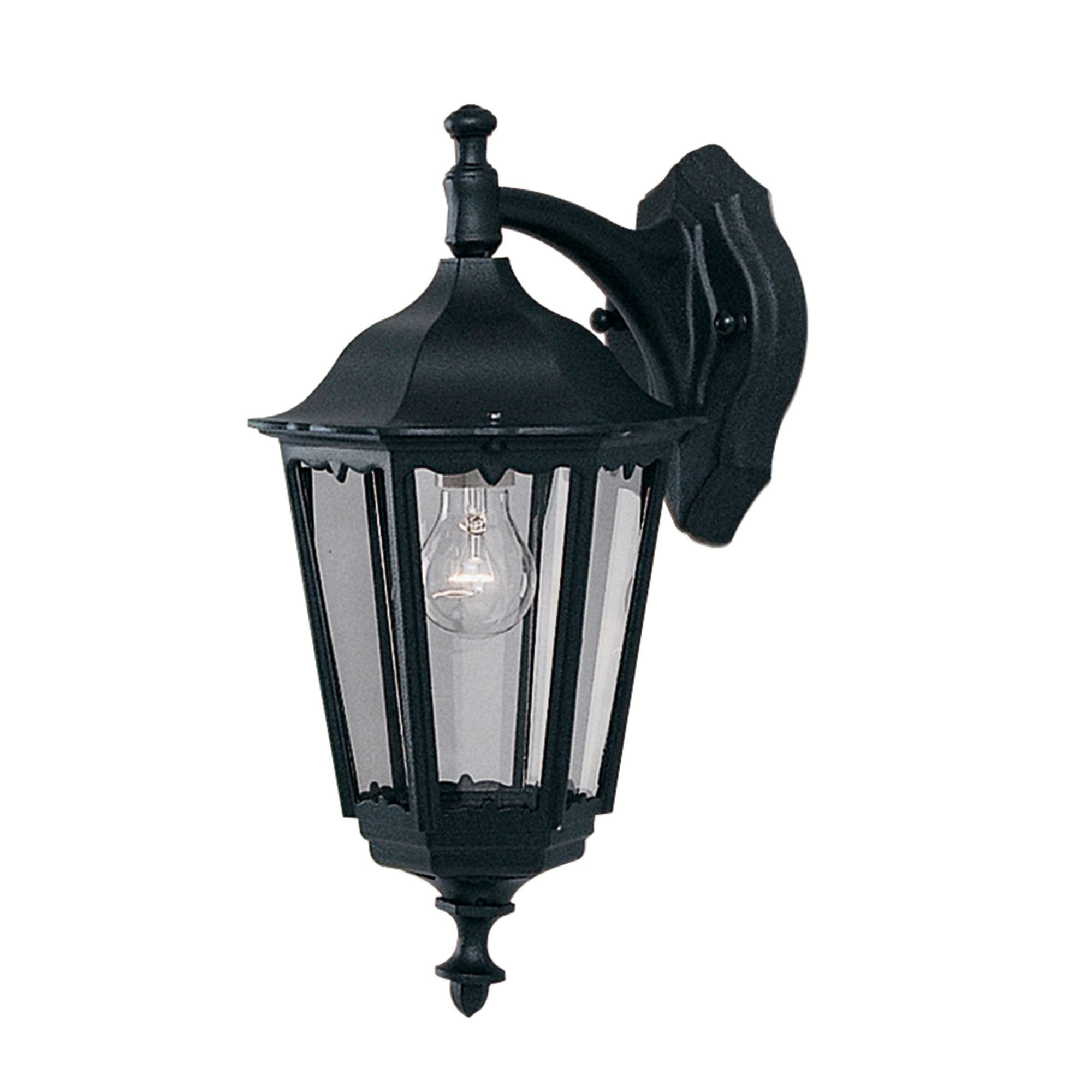Searchlight Acton Outdoor Down Wall Light - Black - IP44