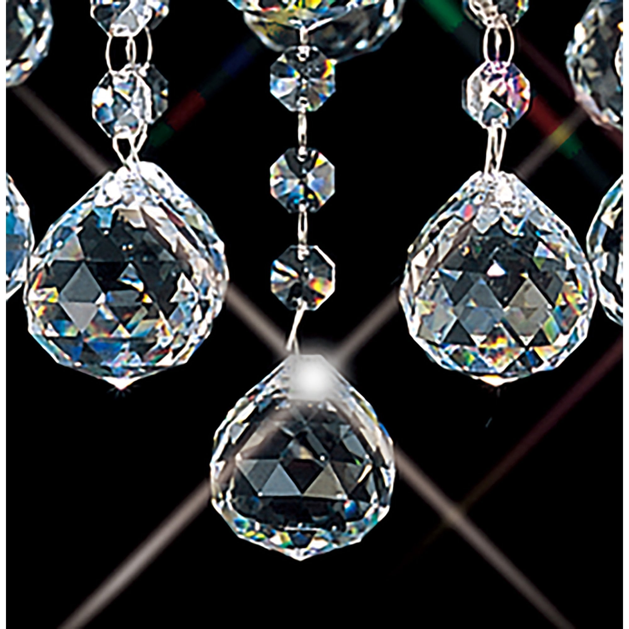 Diyas IL30116 Bianco Ceiling 6 Light Polished Chrome/Crystal