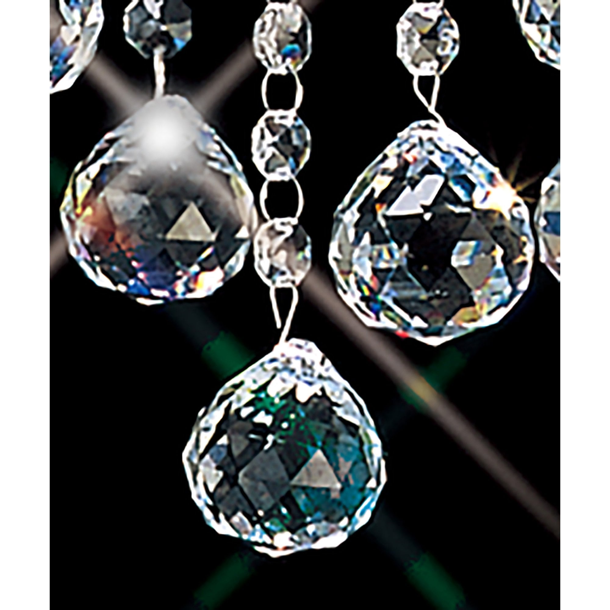 Diyas IL30118 Bianco Ceiling 8 Light Polished Chrome/Crystal