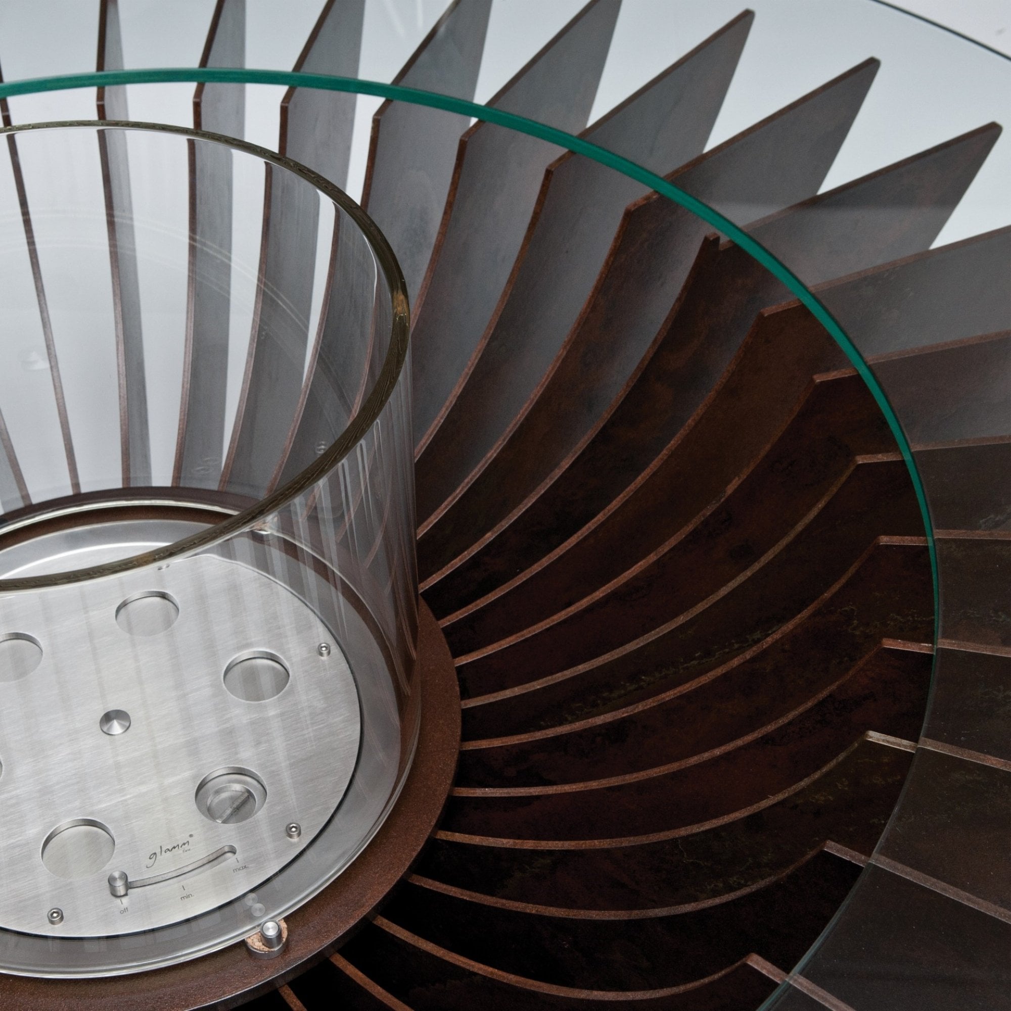 Glammfire Cosmo 13 - Bioethanol Premium Fire - Rusted Corten Steel