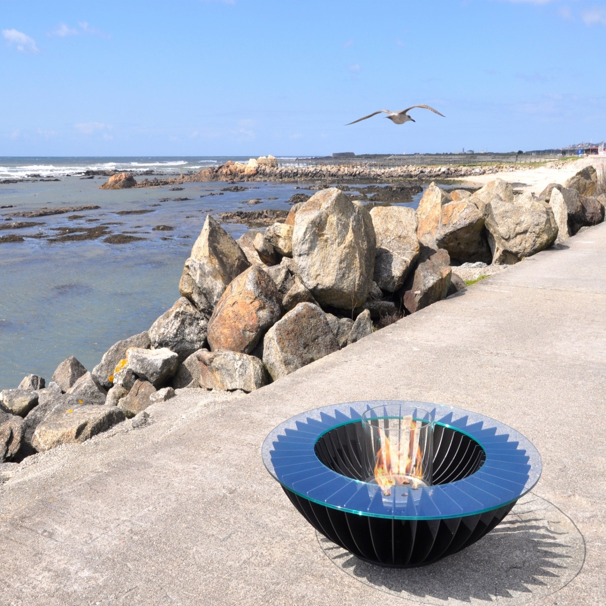 Glammfire Cosmo 13 - Bioethanol Premium Fire - Black