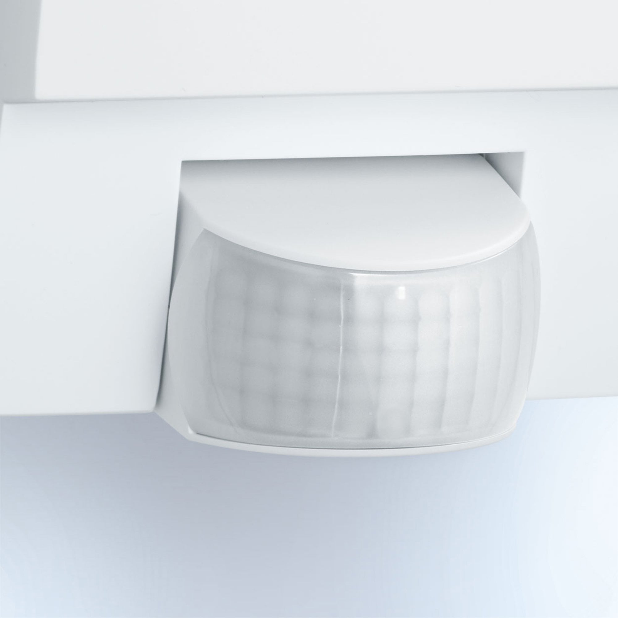 Steinel L 1 Wall Light with house number and PIR - Impact Resistant - White
