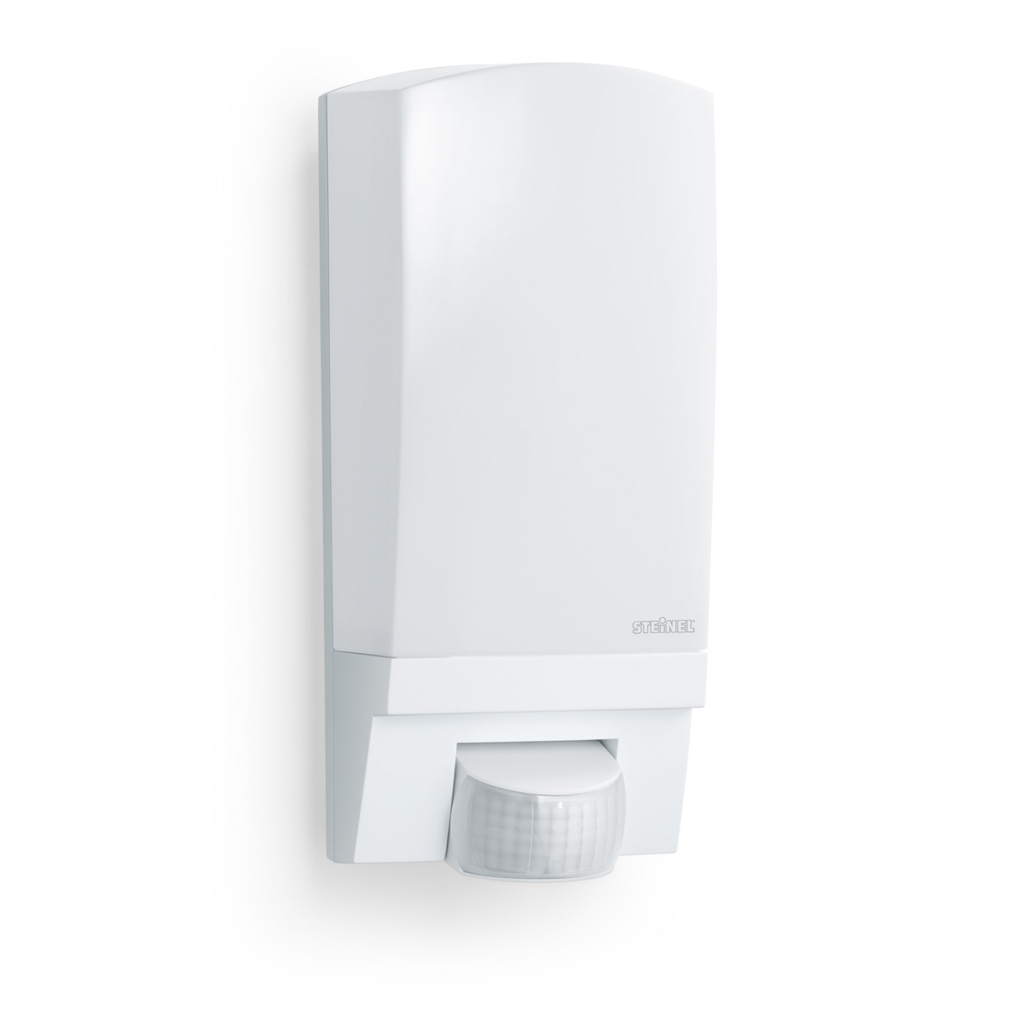 Steinel L 1 Wall Light with house number and PIR - Impact Resistant - White
