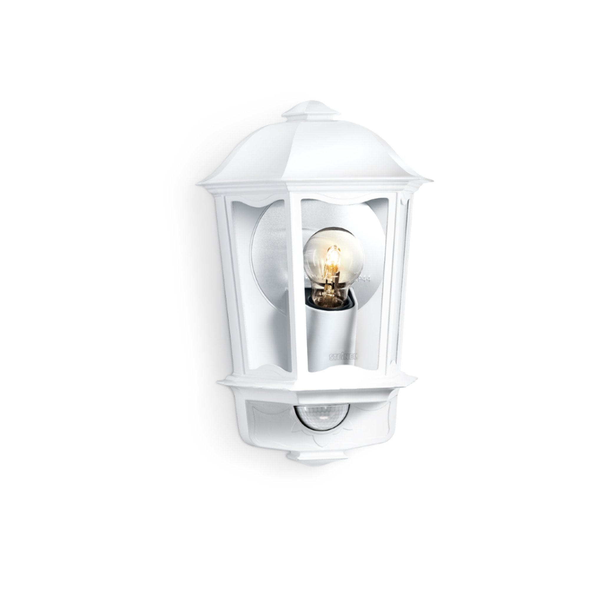 Steinel L190 S Classic Lantern Wall light with 180 degree PIR - White