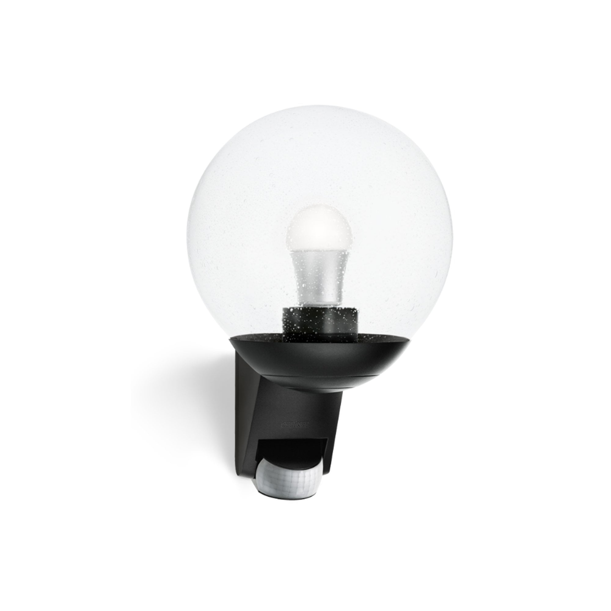 Steinel L 585 S Classic Globe Wall light with 180 degree PIR Black
