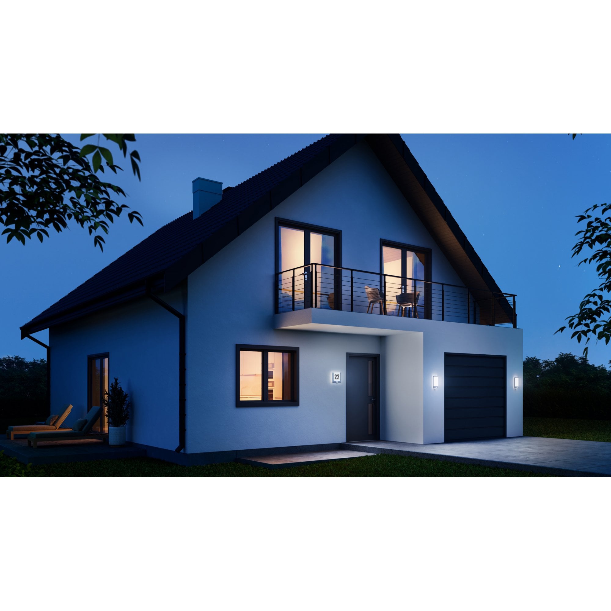 Steinel L 240 S Anthracite - Sensor-Switched LED Outdoor Light