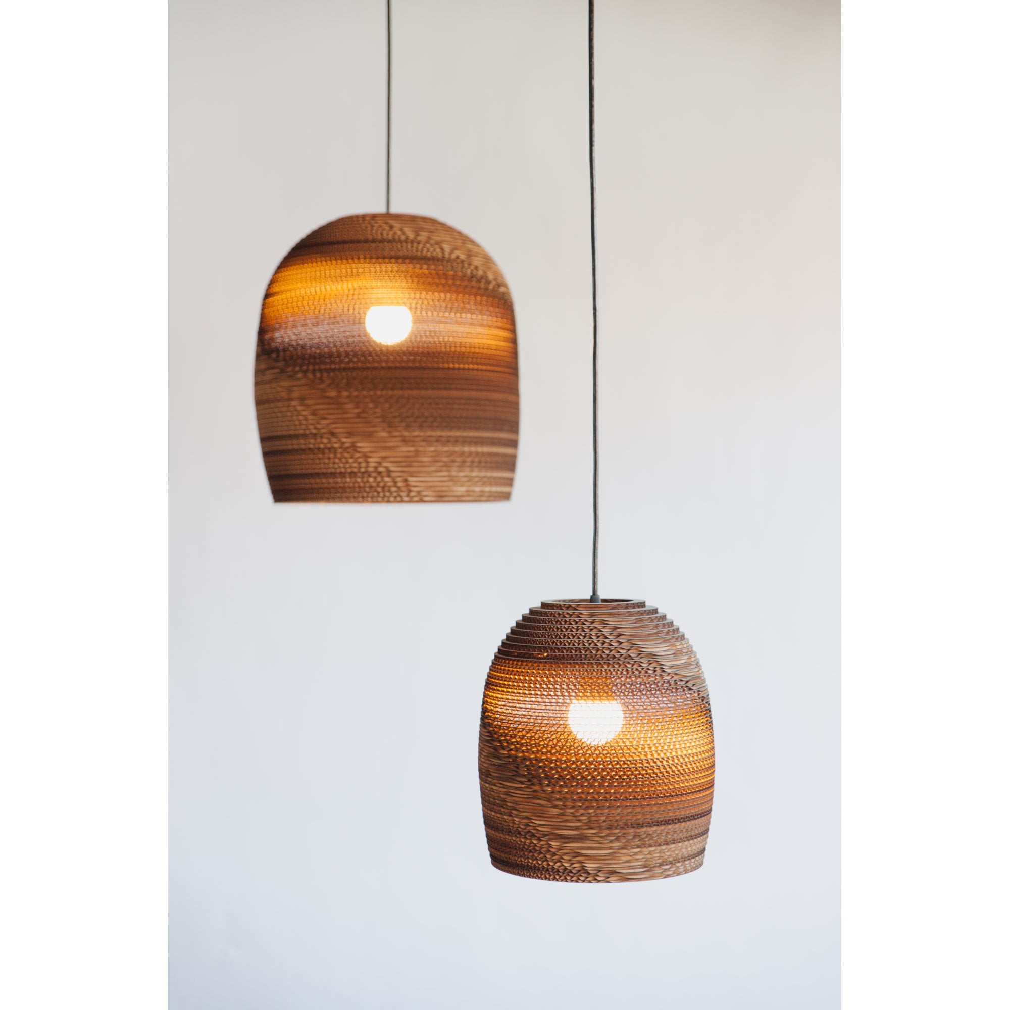Graypants Scraplights Bell 16 Pendant - Natural - 38cm Diameter