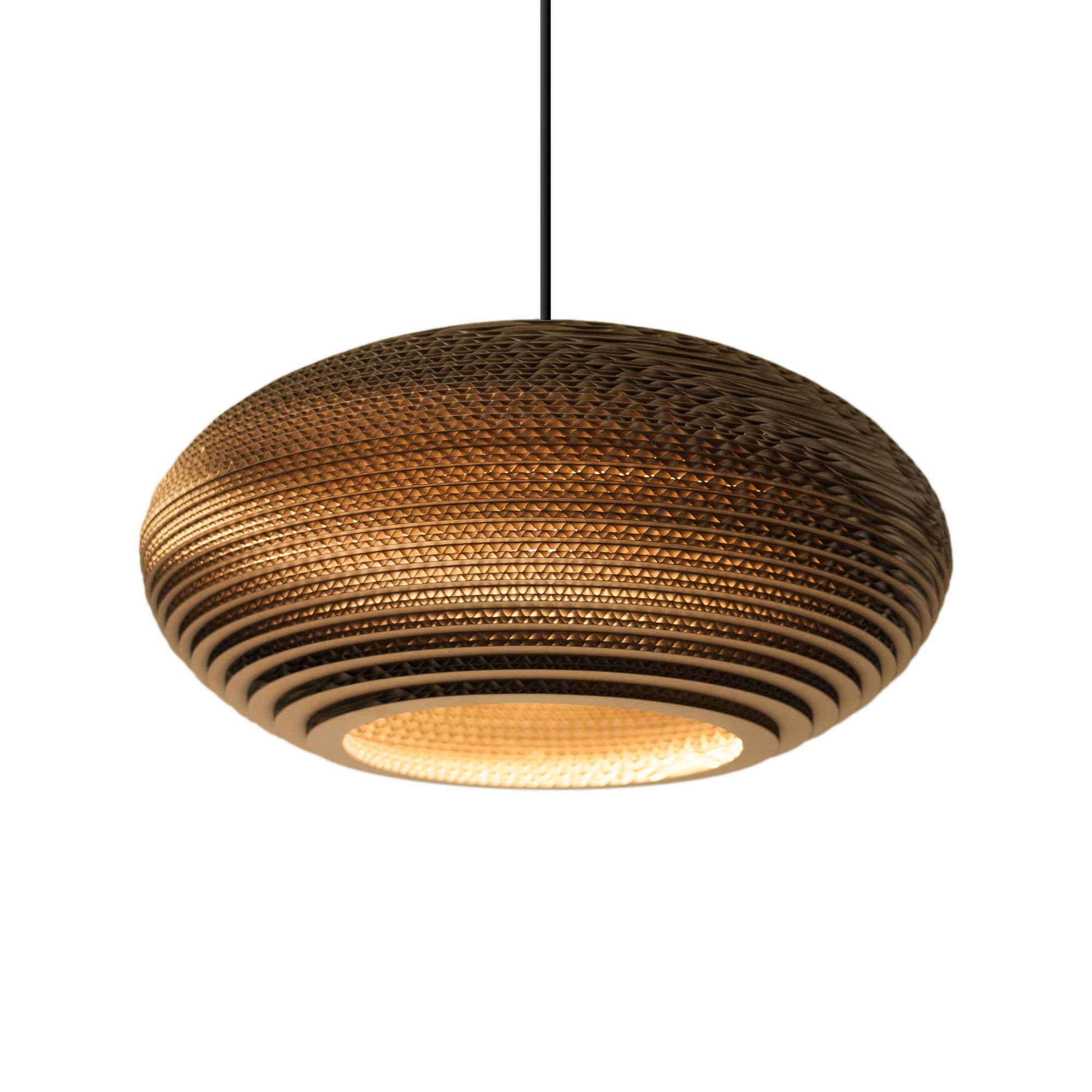 Graypants Scraplights Disc 16 Pendant - Natural - 43cm Diameter