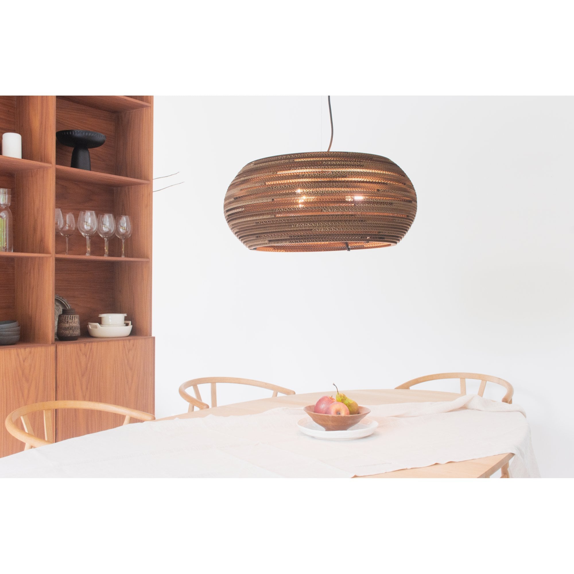 Graypants Scraplights Ohio 32 Pendant with Glass Diffuser - Natural - 82cm Diameter