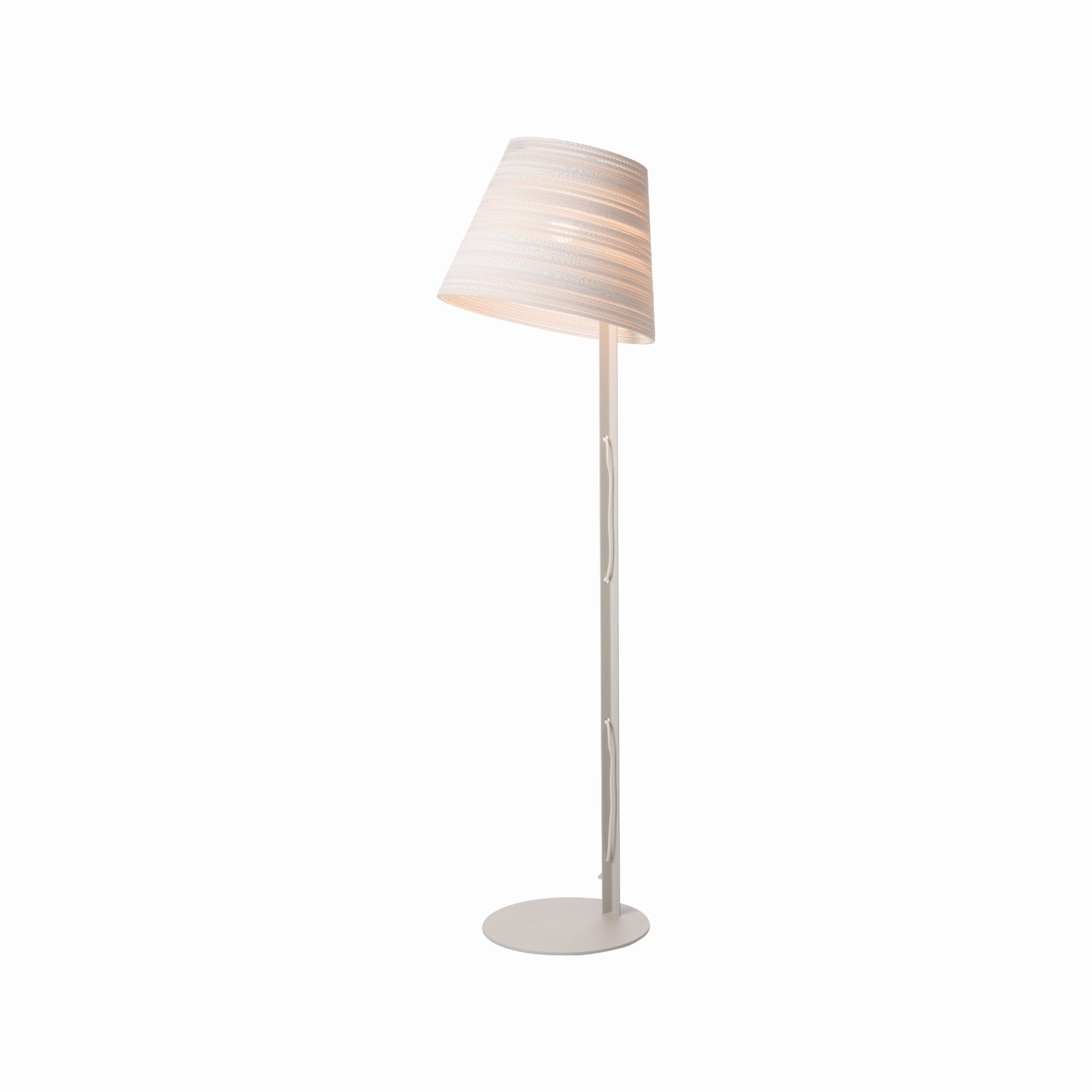 Graypants Scraplights Tilt Floor Lamp - White - 46cm Diameter