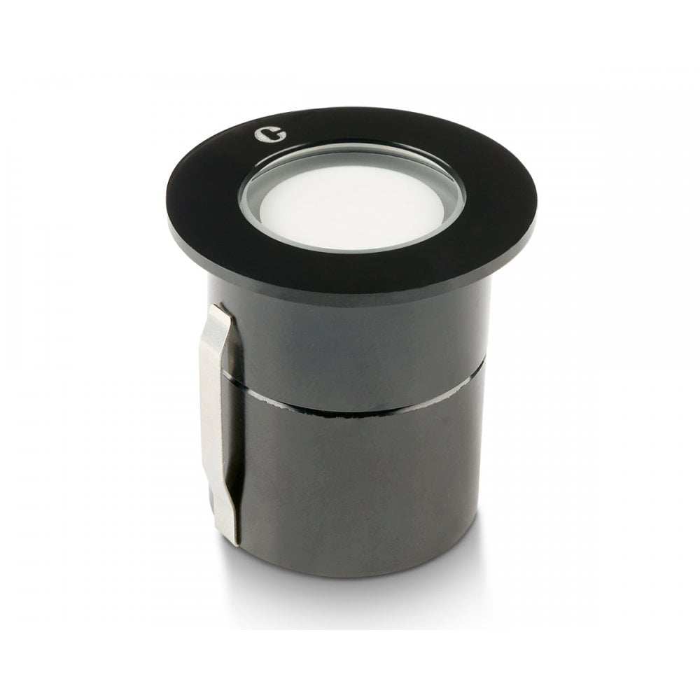 Collingwood GL019 1W Mini LED Frosted Ground Light - Black - Low Voltage