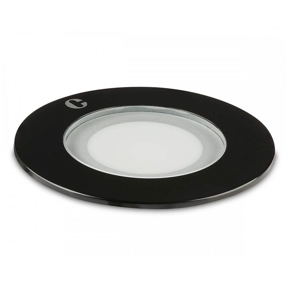 Collingwood GL016 LED Frosted Ground Light - Black - Low Voltage