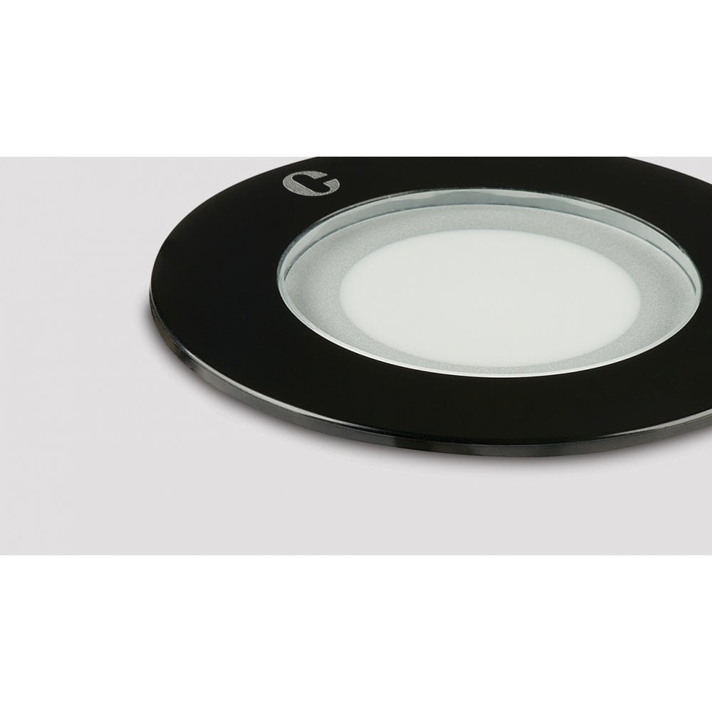 Collingwood GL016 LED Frosted Ground Light - Black - Low Voltage