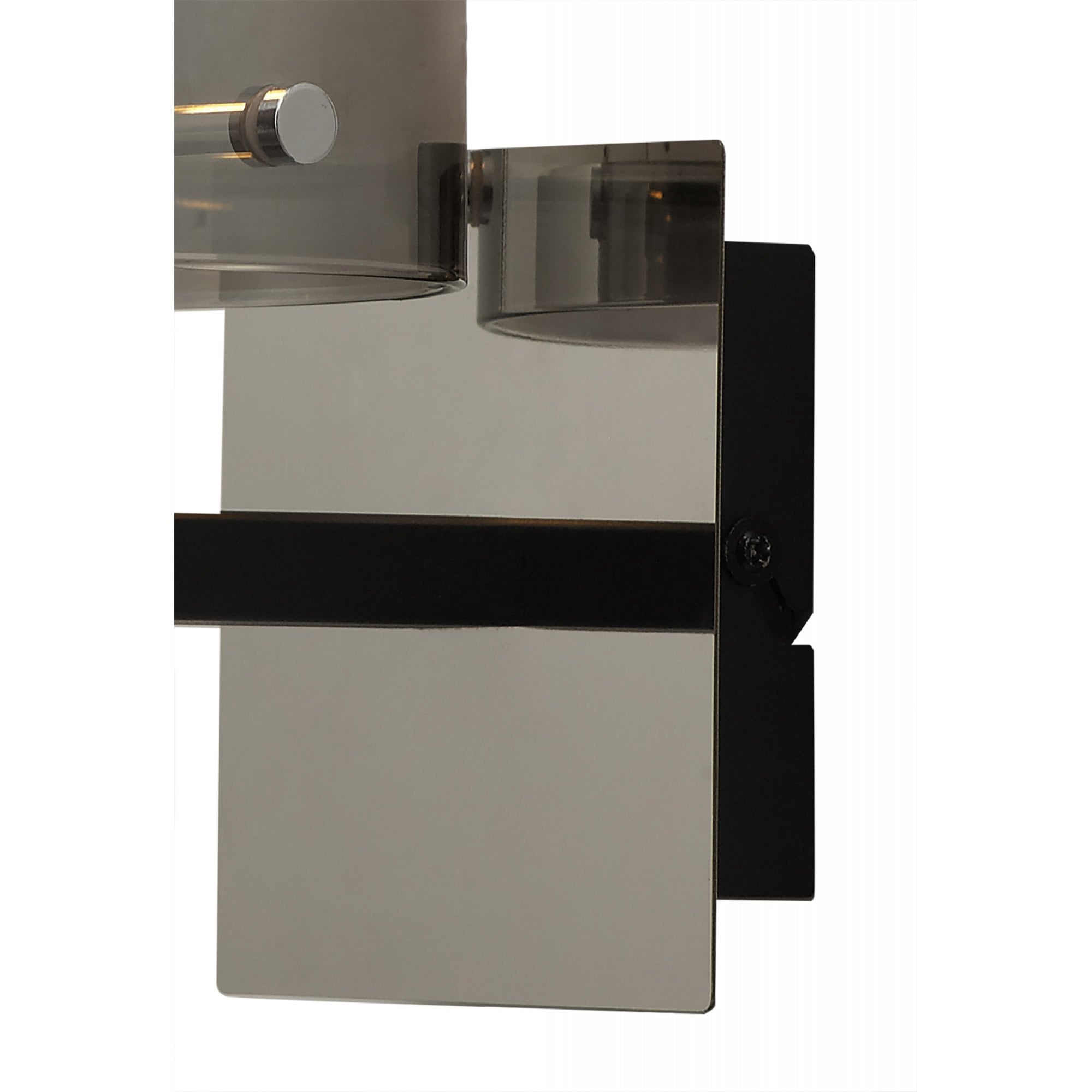 Fabula Kendon Single Wall Lamp - Black & Smoke Fade Glass