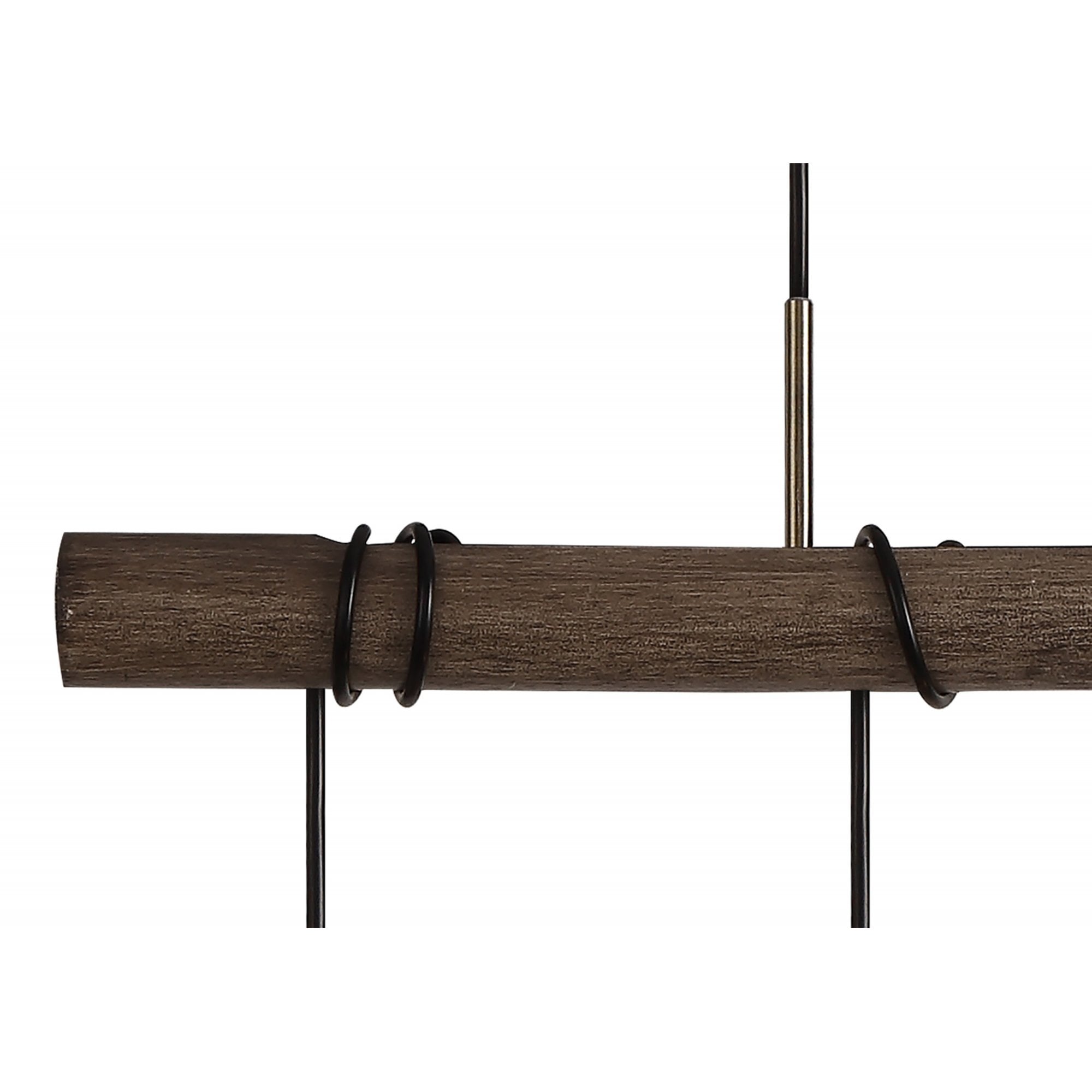 Fabula York 4 Light Pendant - Medium Oak & Antique Brass