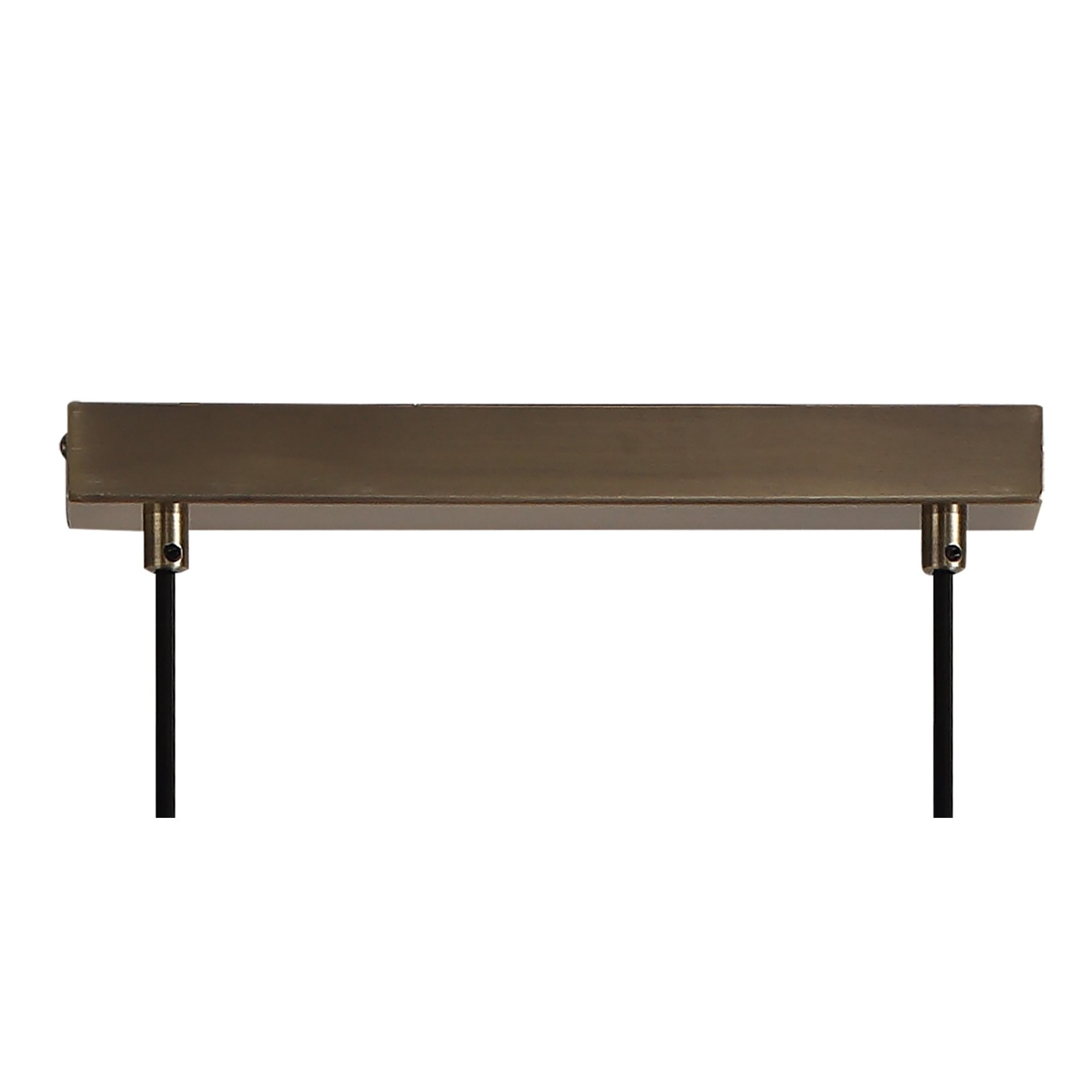 Fabula York 4 Light Pendant - Medium Oak & Antique Brass