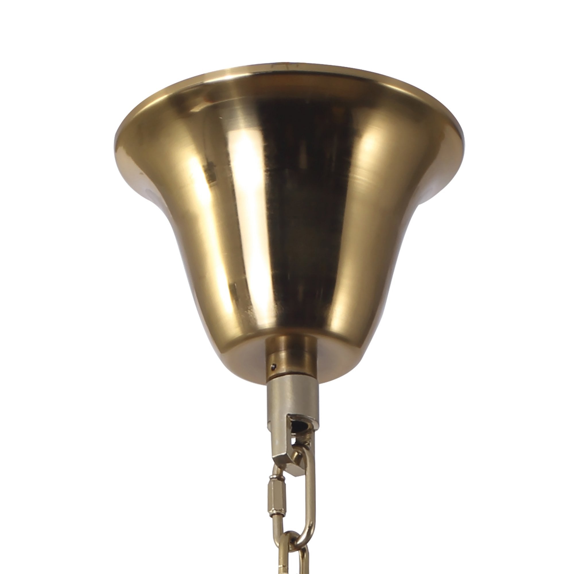 Fabula Cedar 19 Light Pendant - Brass & Clear Sculpted Glass