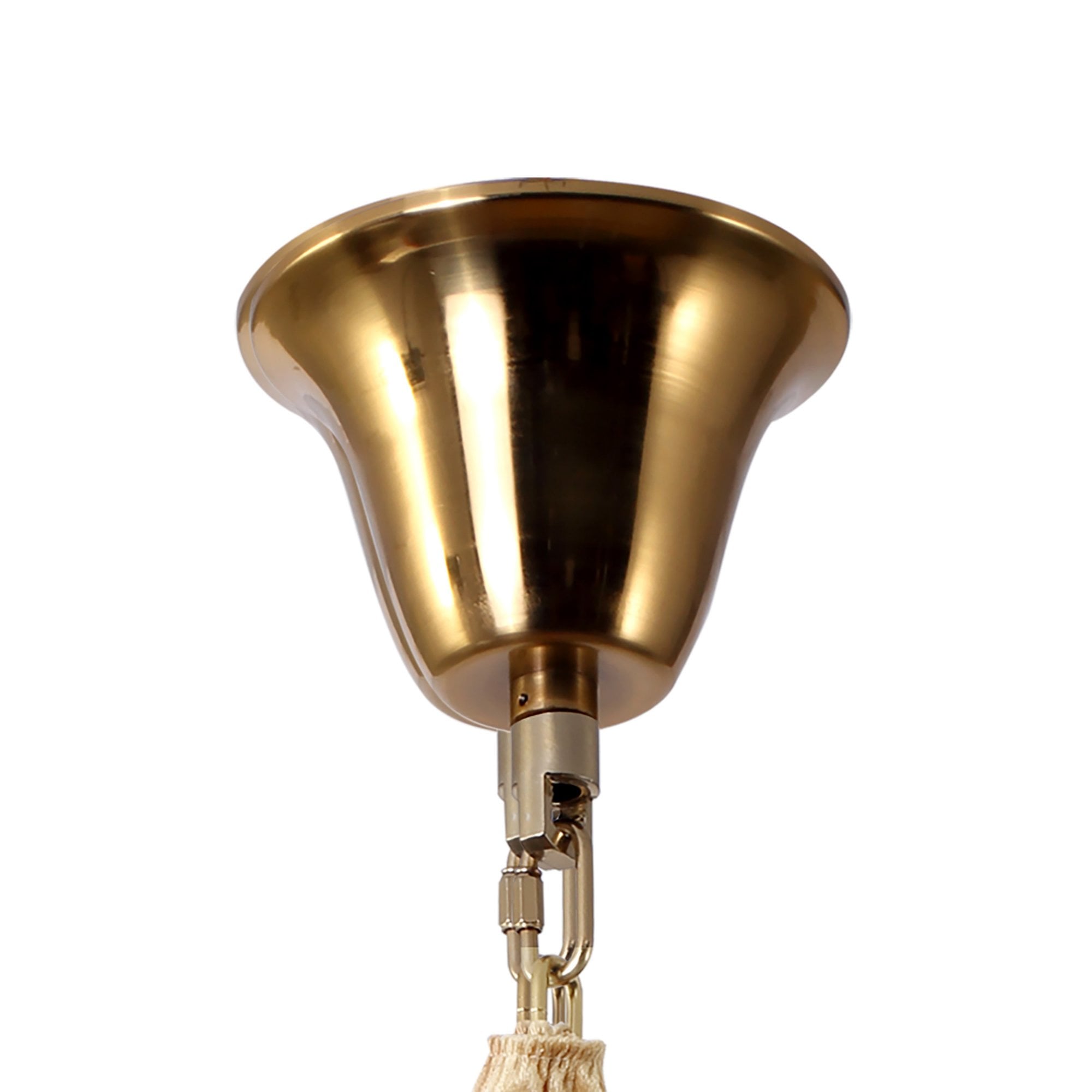 Fabula Cedar 23 Light Pendant - Brass & Clear Sculpted Glass