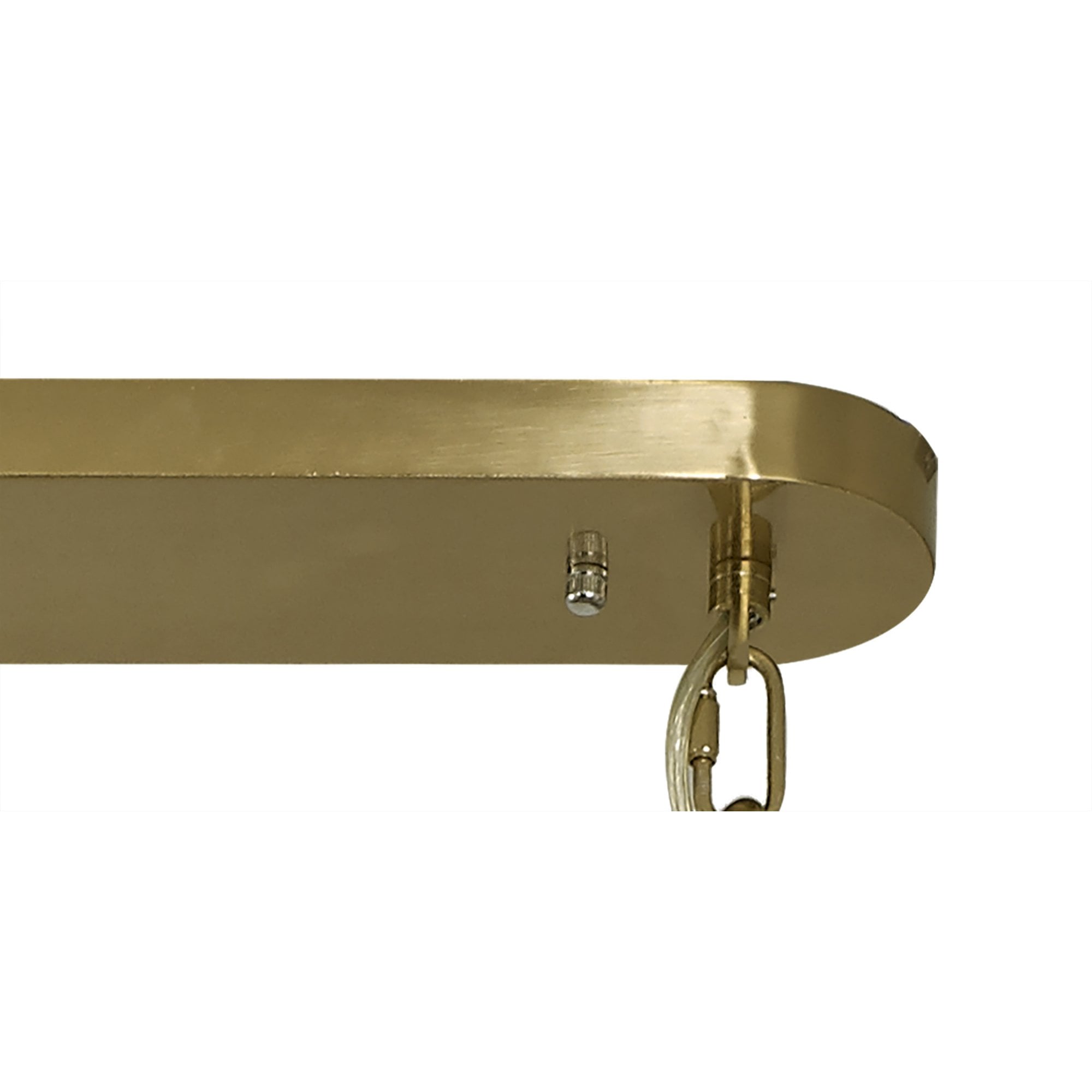 Fabula Cedar 5 Light Rectangular Pendant - Brass & Clear Sculpted Glass