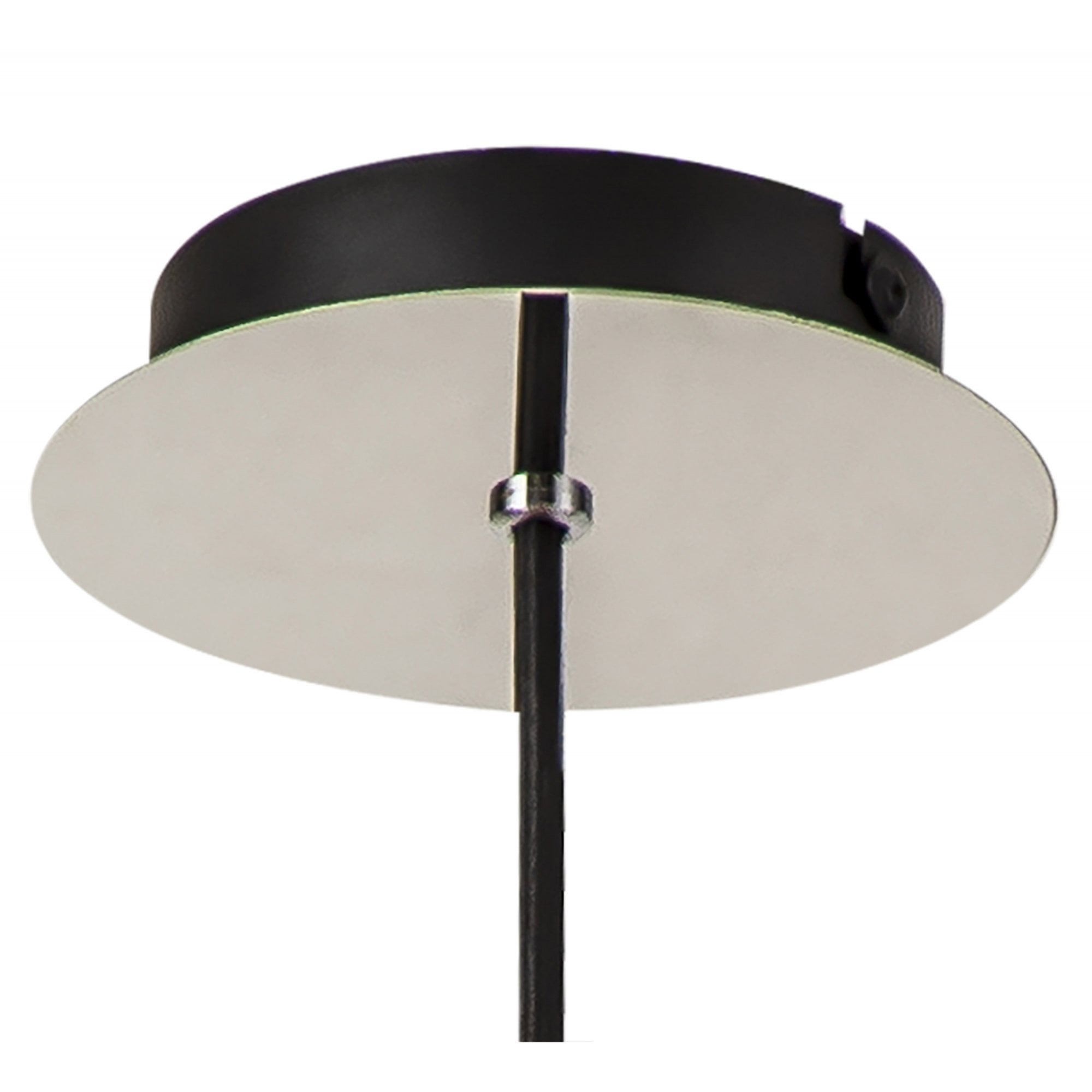 Fabula Kingfisher Single Adjustable Pendant - Black & Smoke Fade Glass