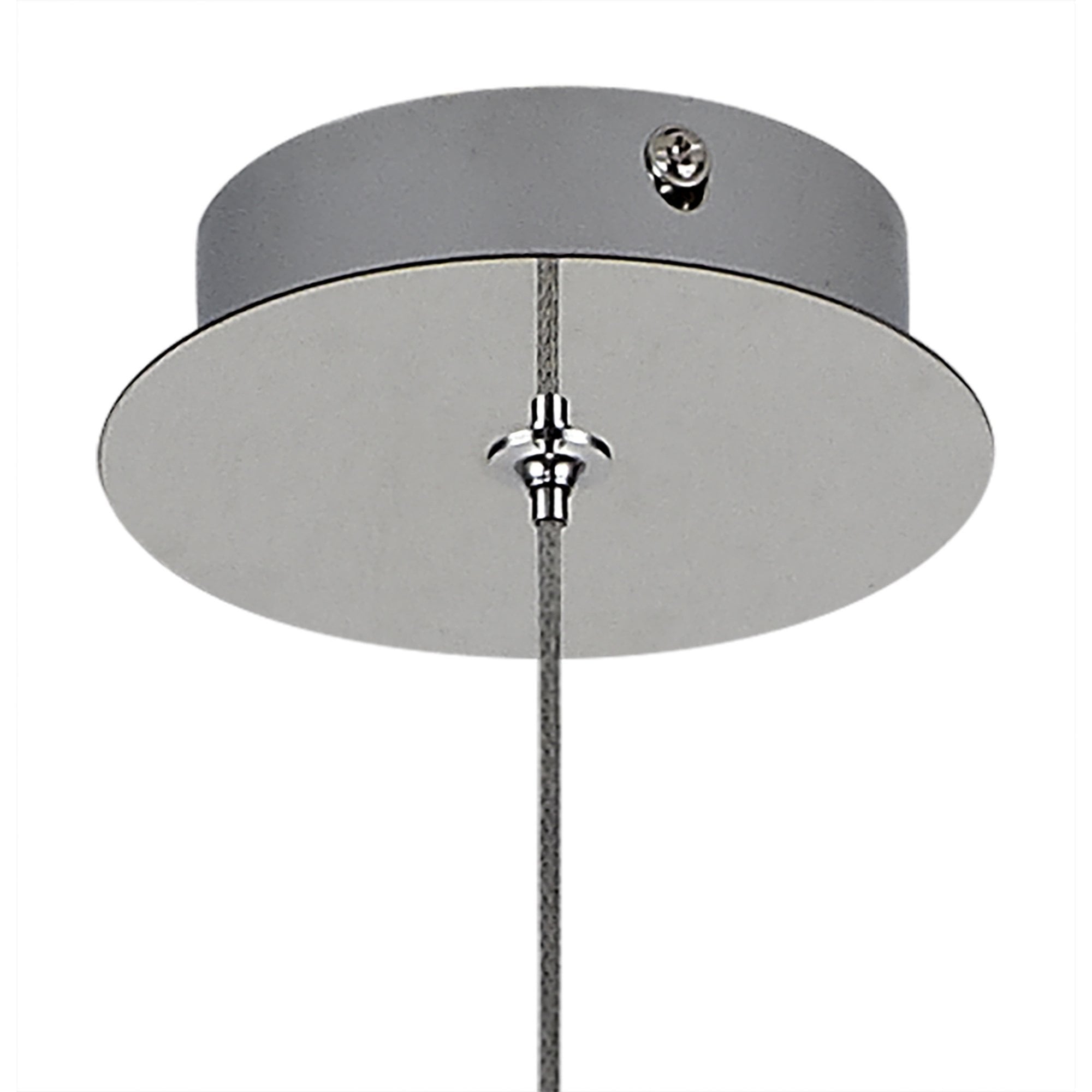 Fabula Chandos Single Pendant - Polished Chrome & Clear Glass