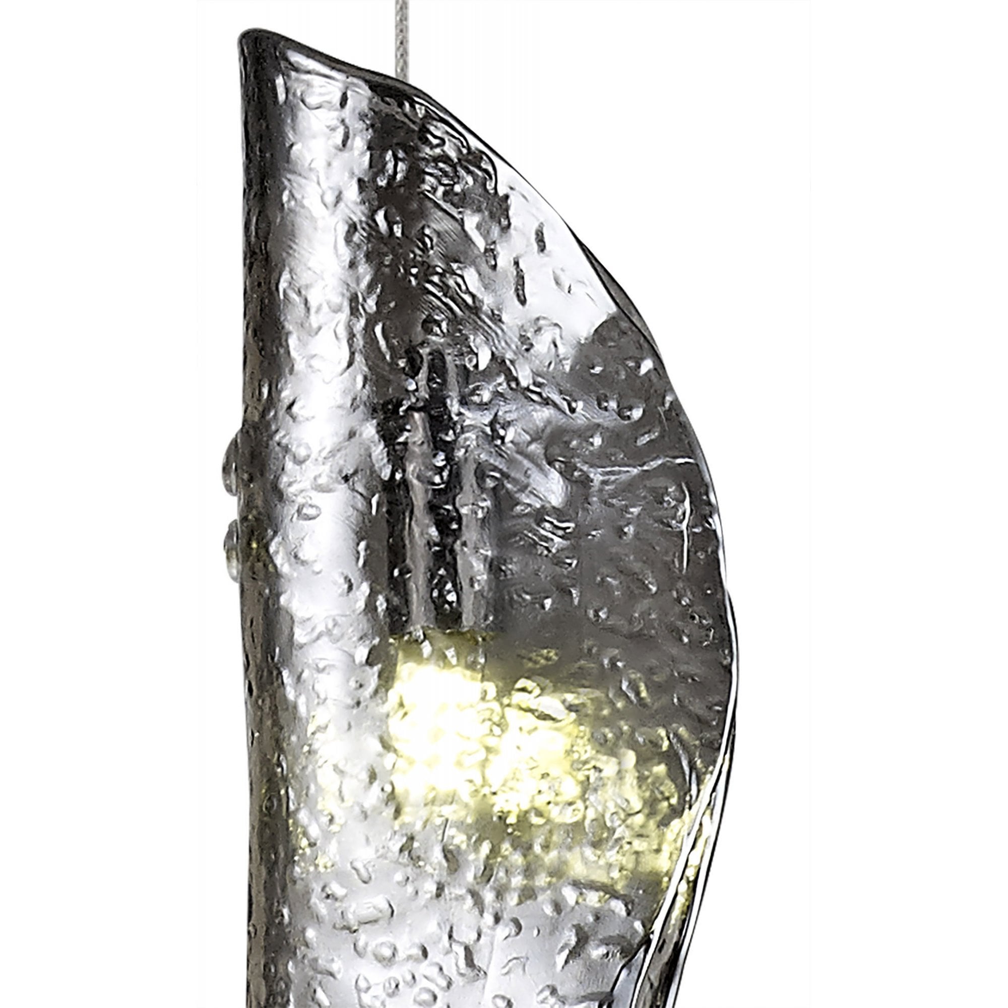 Fabula Chandos Single Pendant - Polished Chrome & Smoked Glass