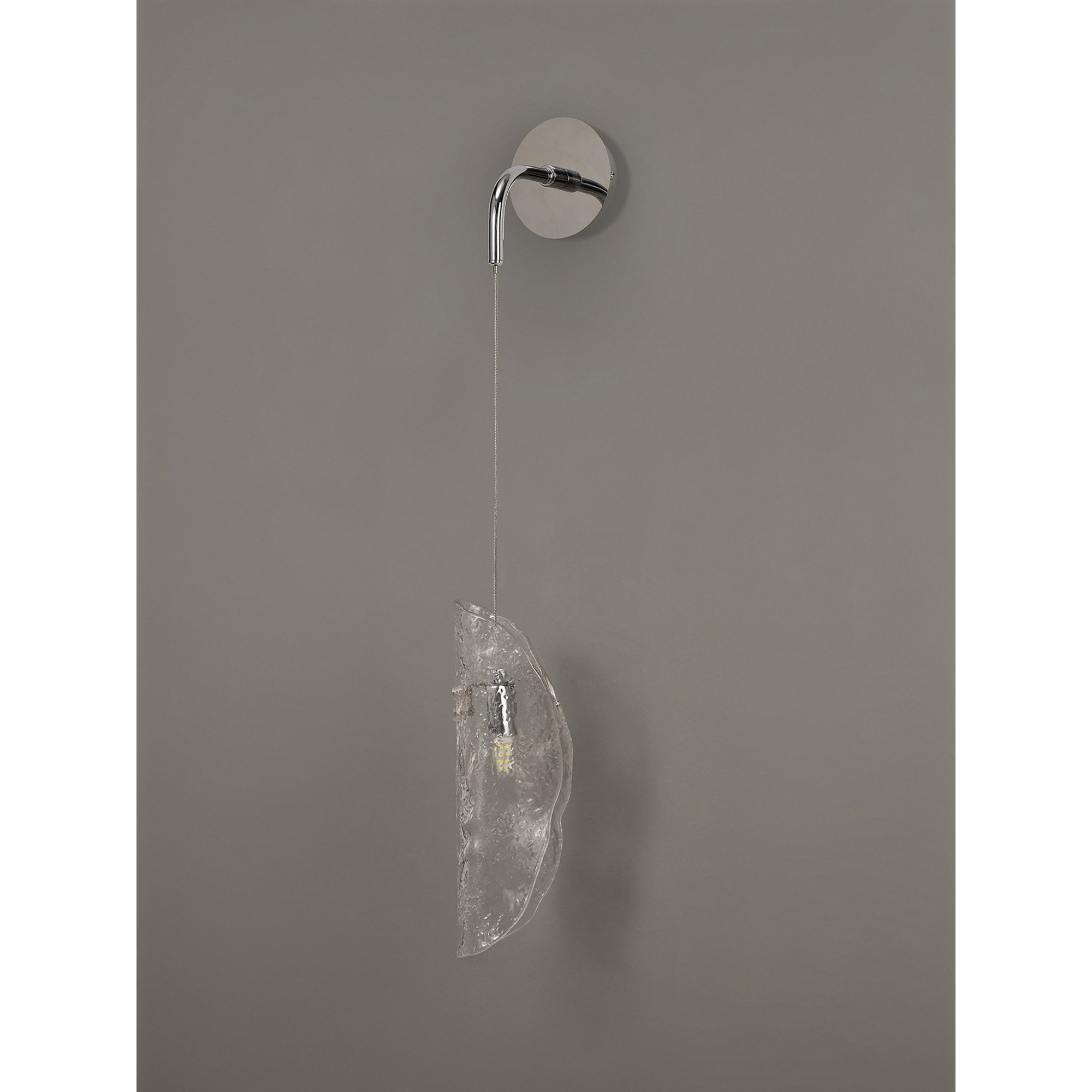 Fabula Chandos Wall Light - Polished Chrome & Clear Glass
