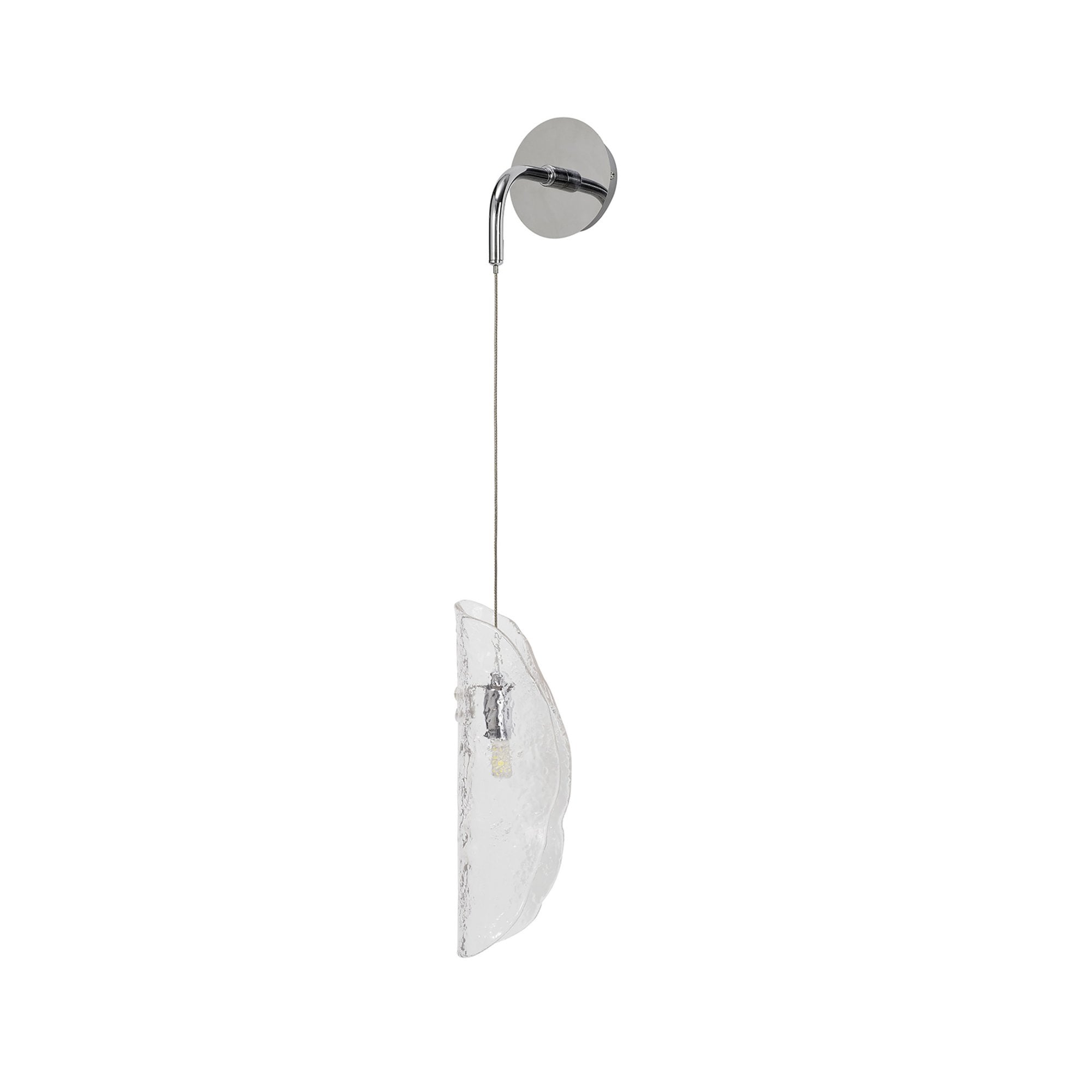 Fabula Chandos Wall Light - Polished Chrome & Clear Glass