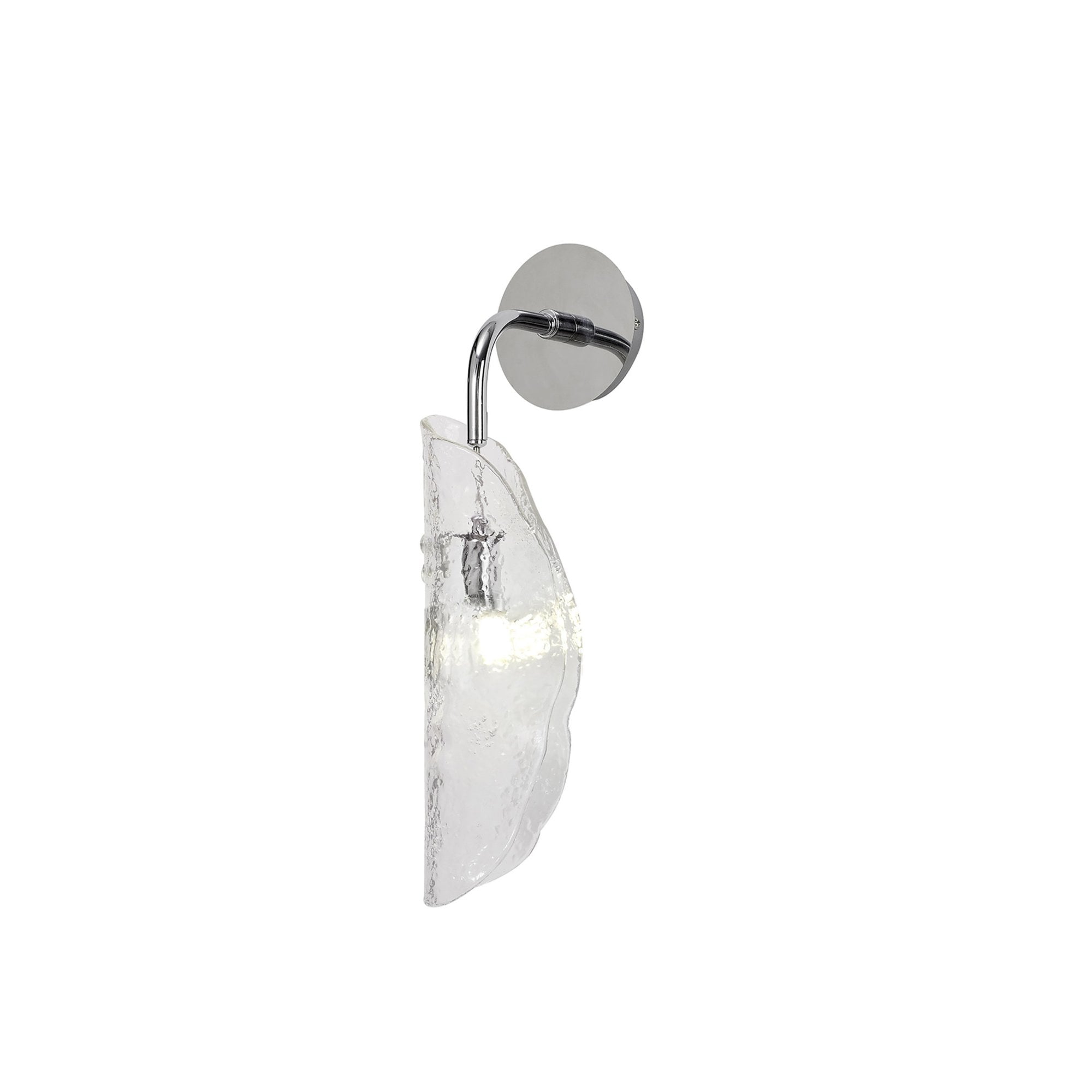 Fabula Chandos Wall Light - Polished Chrome & Clear Glass