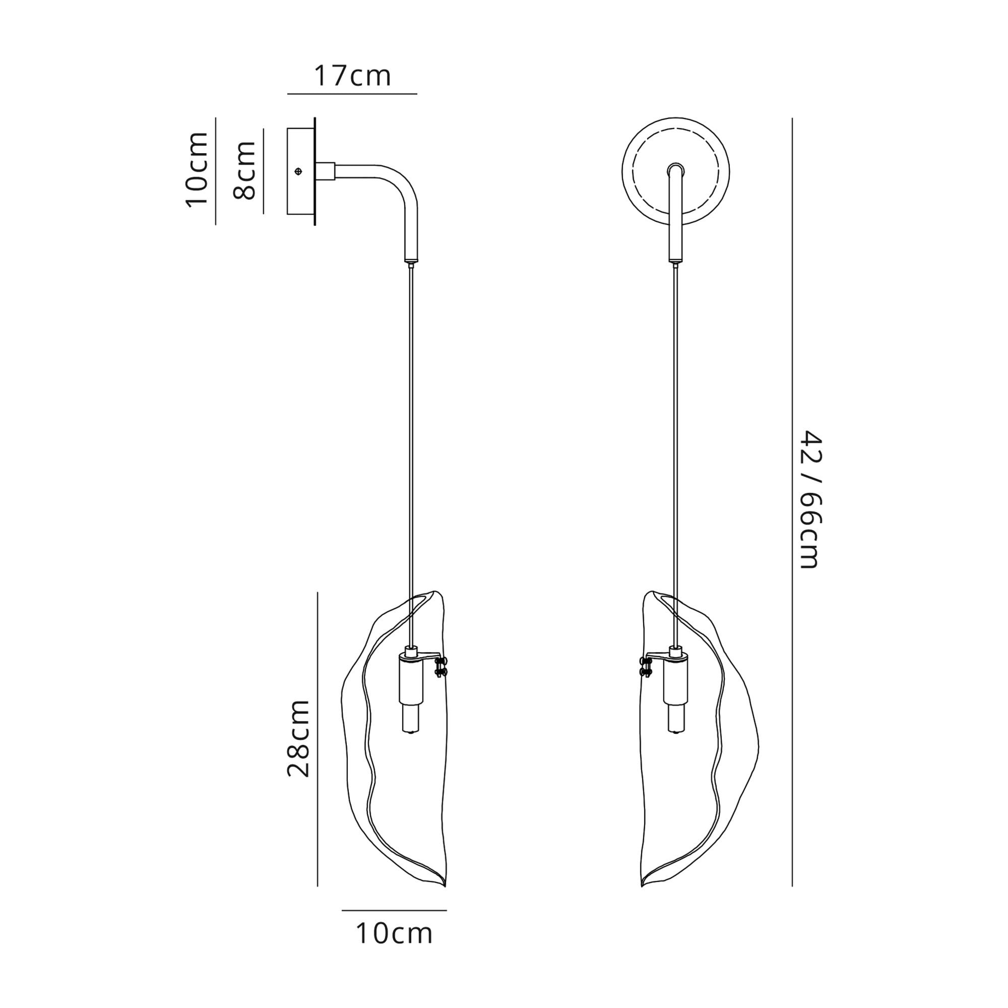 Fabula Chandos Wall Light - Polished Chrome & Smoked Glass