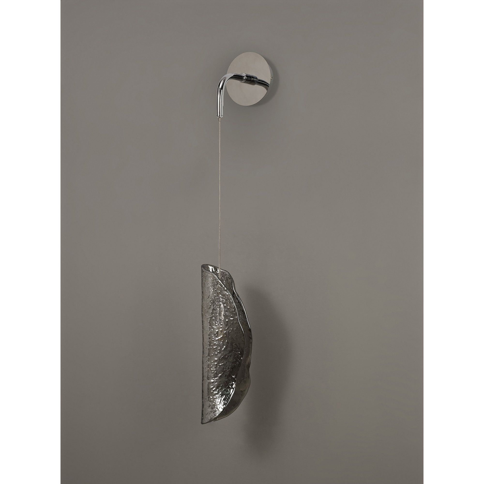 Fabula Chandos Wall Light - Polished Chrome & Smoked Glass