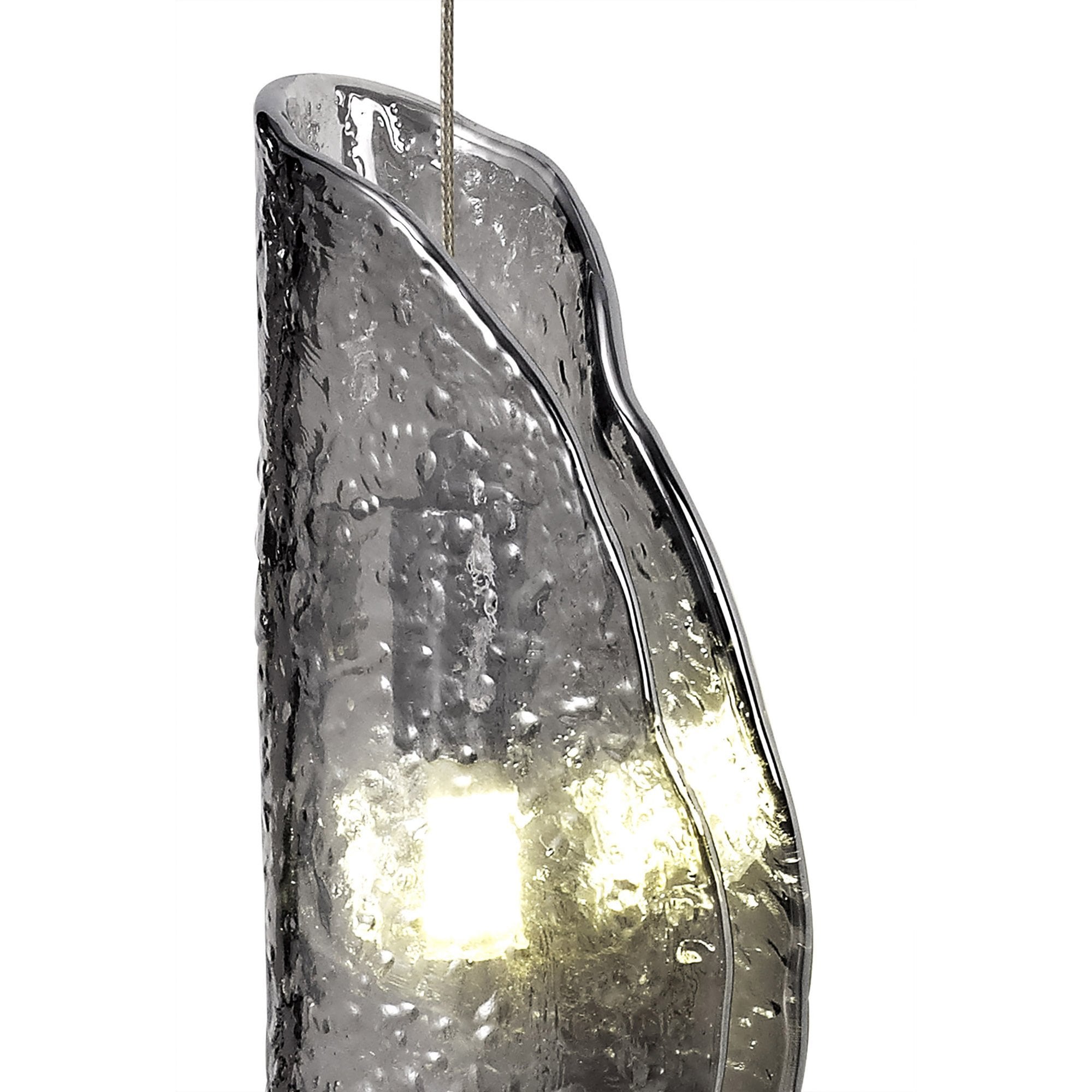Fabula Chandos Wall Light - Polished Chrome & Smoked Glass