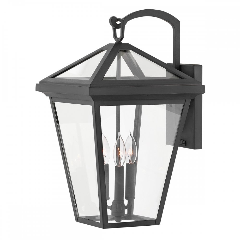 Quintiesse Alford Place 3 Light Large Wall Lantern - Museum Black