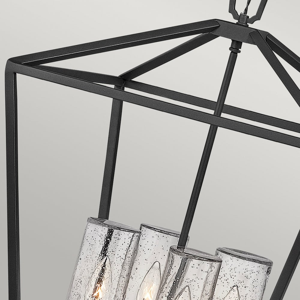 Quintiesse Alford Place 4 Light Outdoor Pendant - Museum Black