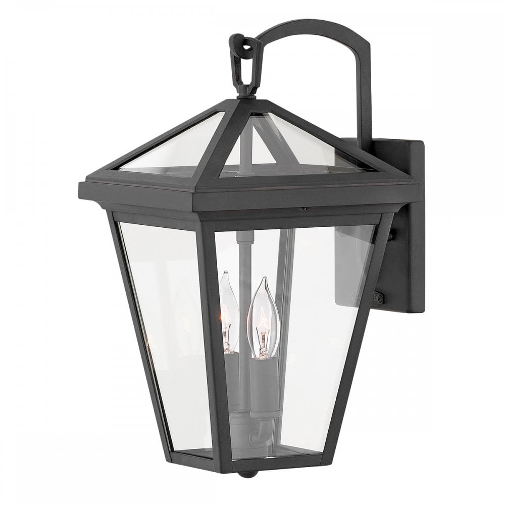 Quintiesse Alford Place 2 Light Small Wall Lantern - Museum Black