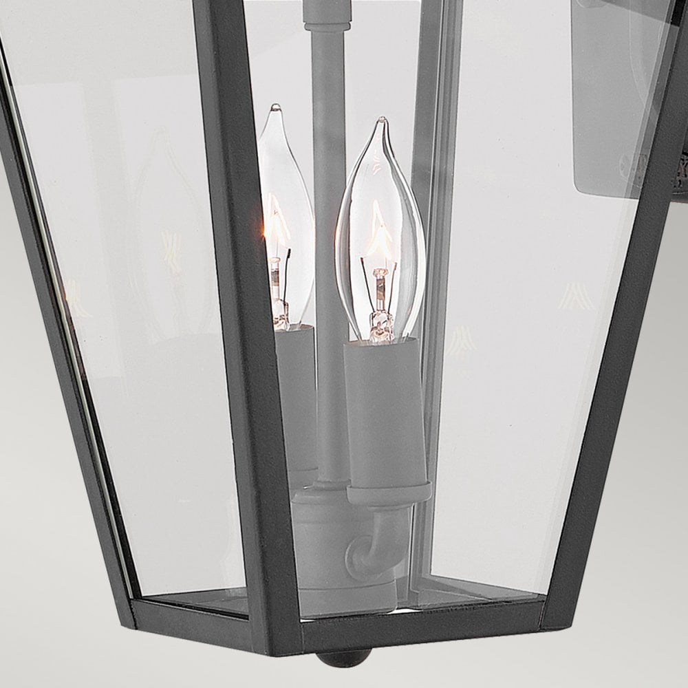 Quintiesse Alford Place 2 Light Small Wall Lantern - Museum Black