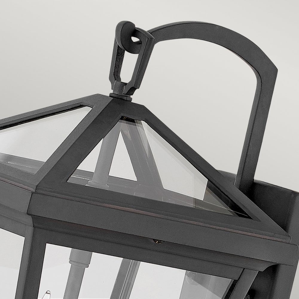 Quintiesse Alford Place 2 Light Small Wall Lantern - Museum Black