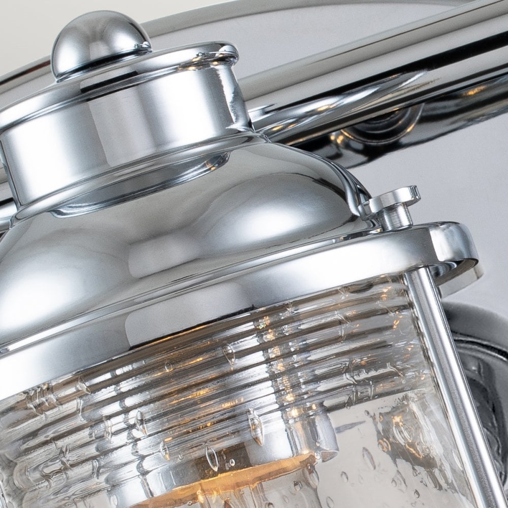 Quintiesse Ashland Bay 3 Light Bathroom Wall Light - Chrome