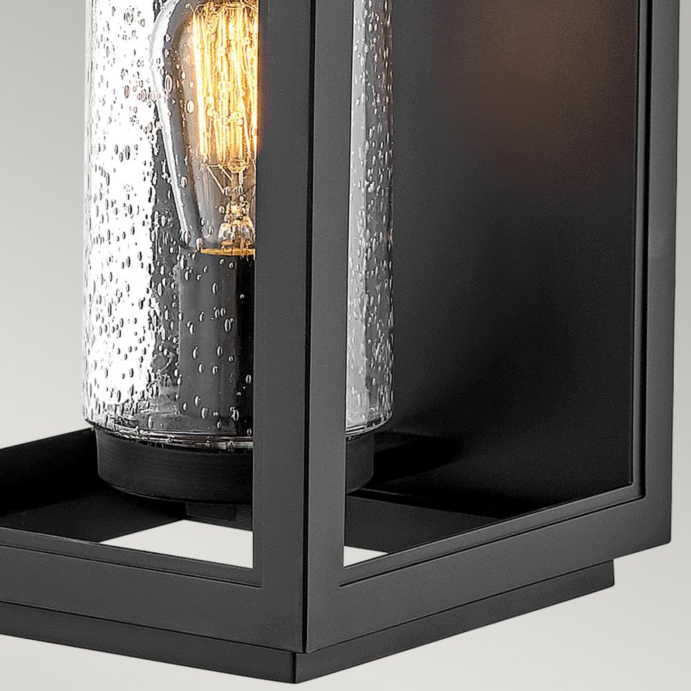 Quintiesse Atwater Single Large Wall Lantern - Black
