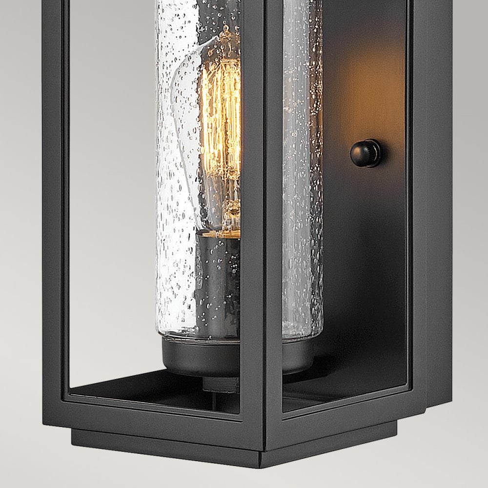Quintiesse Atwater Single Small Wall Lantern - Black